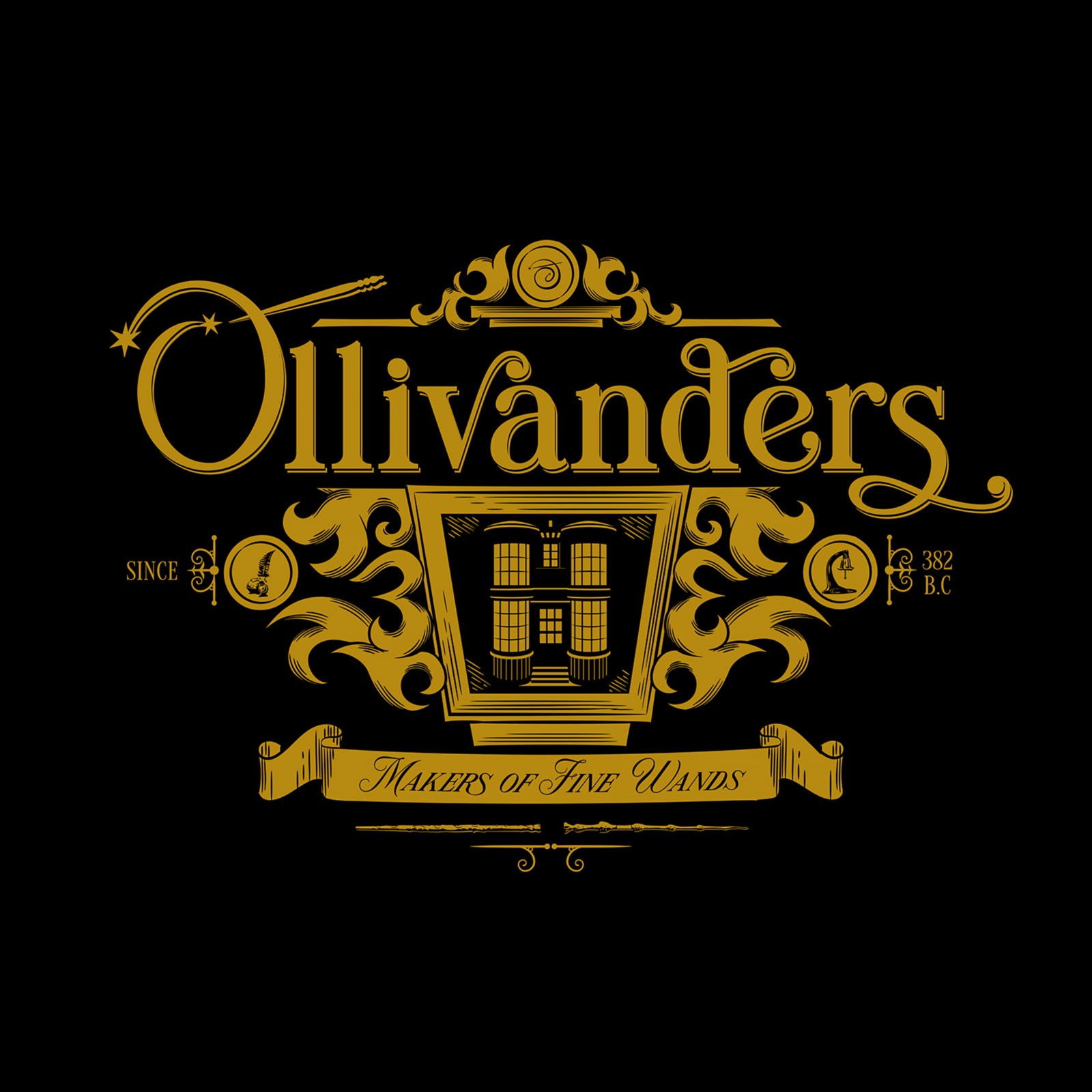 Productafbeelding Ollivanders T-shirt zwart - Harry Potter