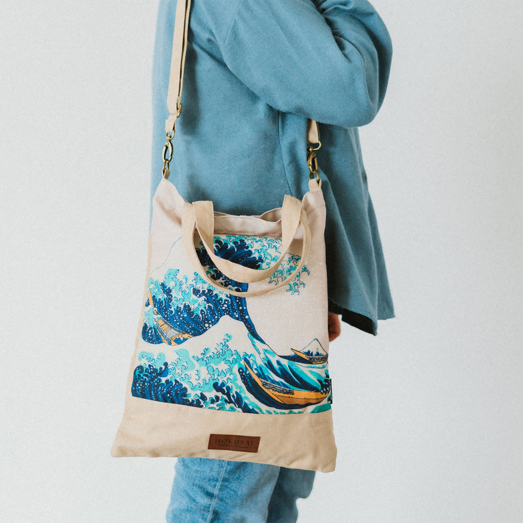 Productafbeelding De Grote Golf van Kanagawa - Katsushika Hokusai Shopper Tas