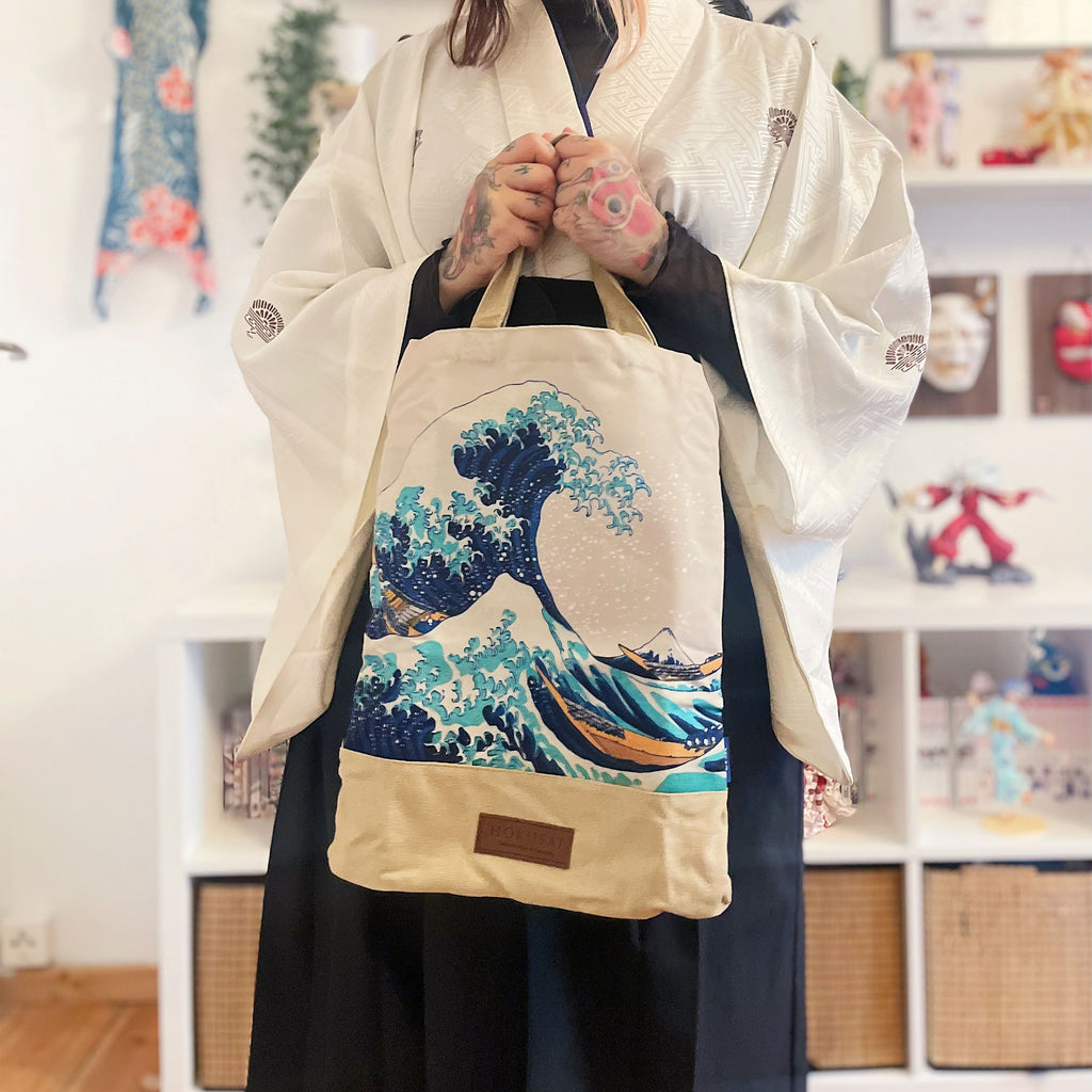 Productafbeelding De Grote Golf van Kanagawa - Katsushika Hokusai Shopper Tas