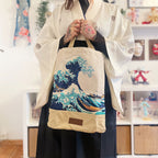 Productafbeelding De Grote Golf van Kanagawa - Katsushika Hokusai Shopper Tas