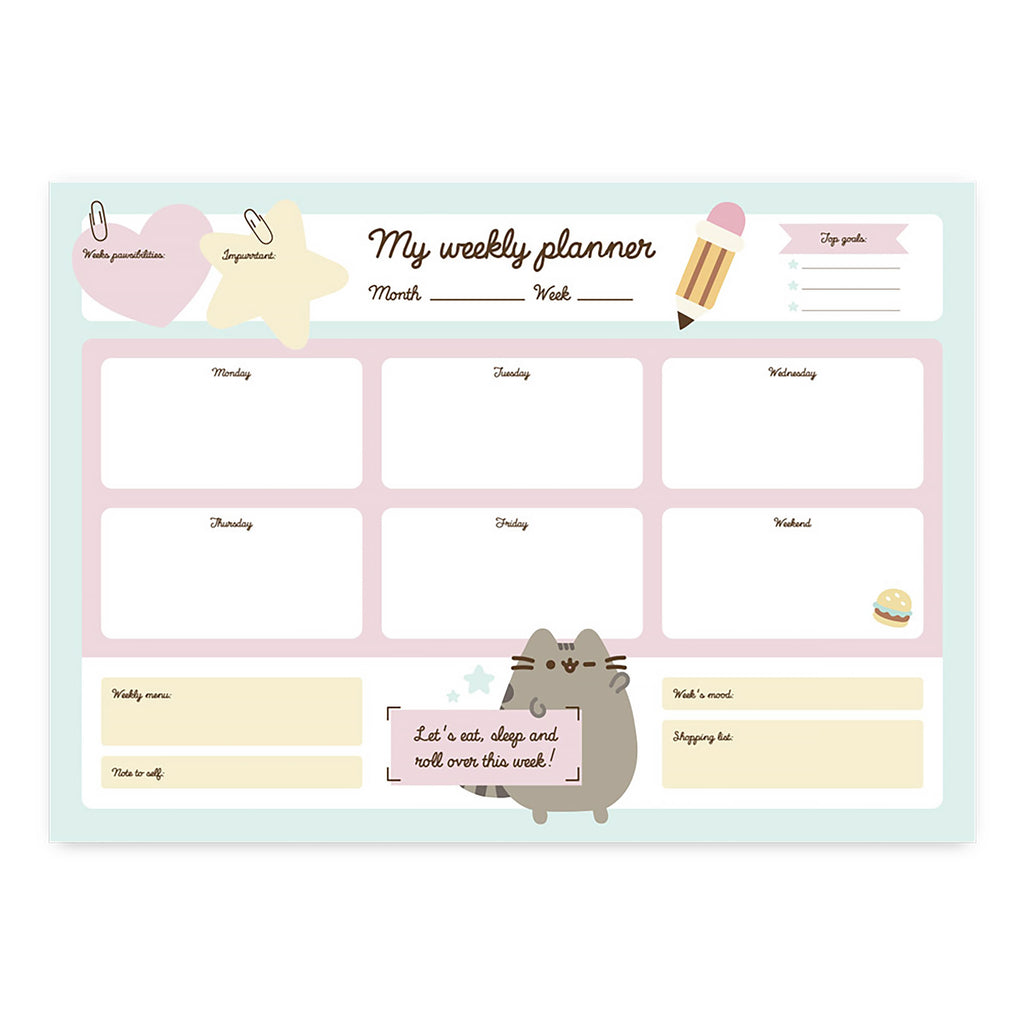 Productafbeelding Pusheen - Eten en Slapen Weekplanner