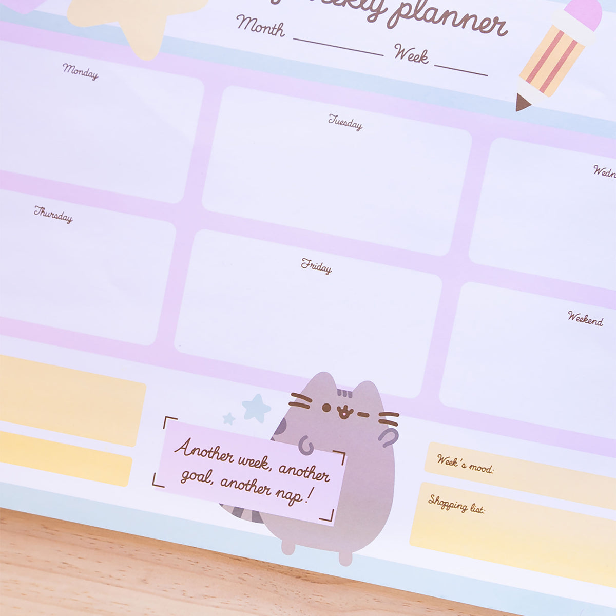 Productafbeelding Pusheen - Eten en Slapen Weekplanner