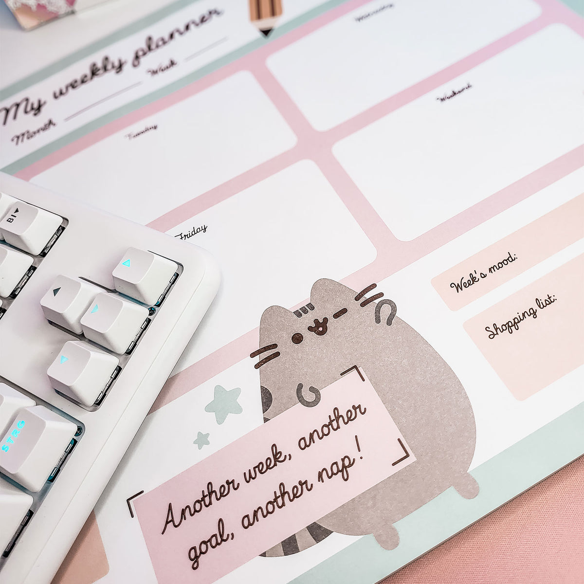 Productafbeelding Pusheen - Eten en Slapen Weekplanner