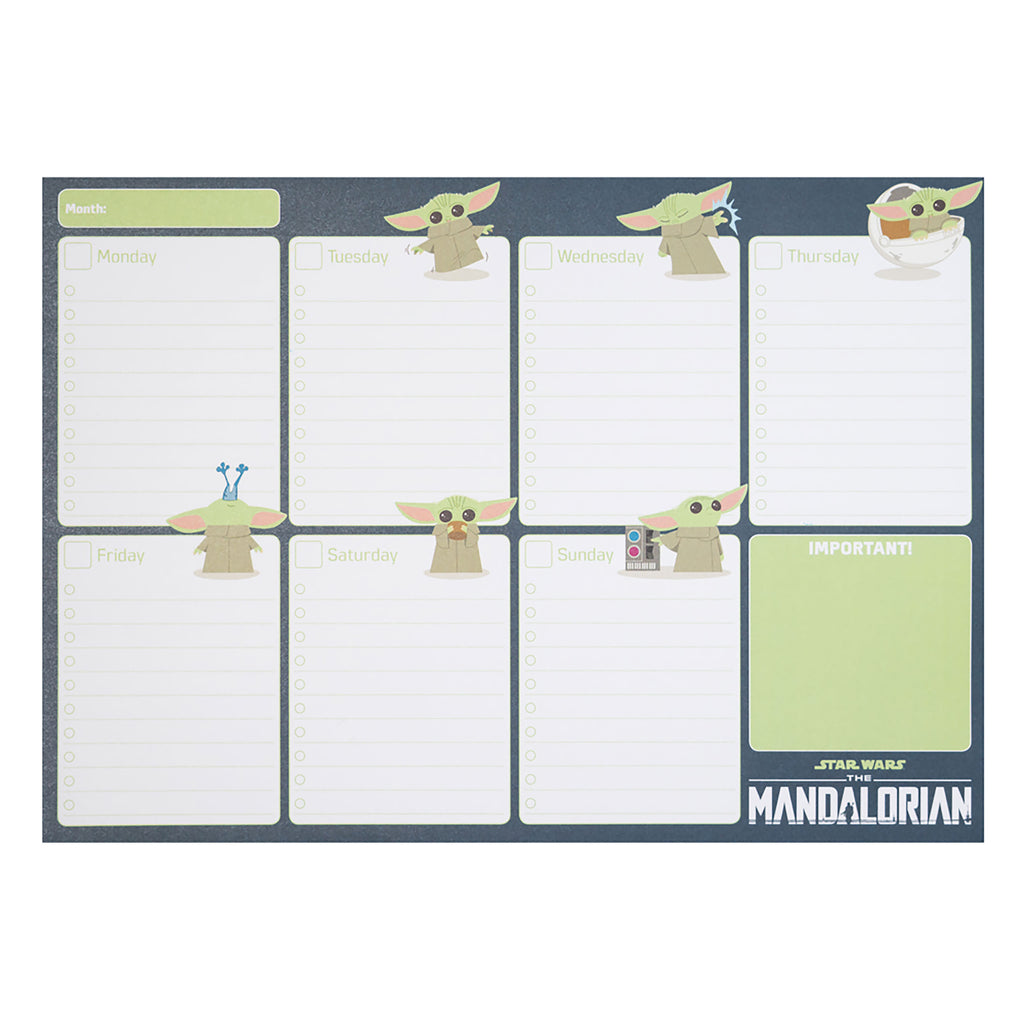 Productafbeelding Grogu Weekplanner - Star Wars The Mandalorian