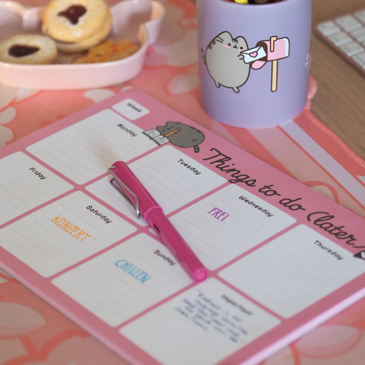 Productafbeelding Pusheen - Dingen om later te doen Weekplanner