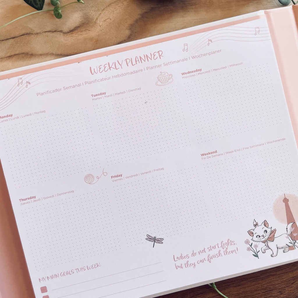 Productafbeelding Aristocats - Marie Parisian Dream weekplannerboek