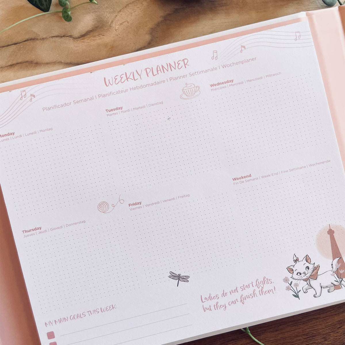 Productafbeelding Aristocats - Marie Parisian Dream weekplannerboek