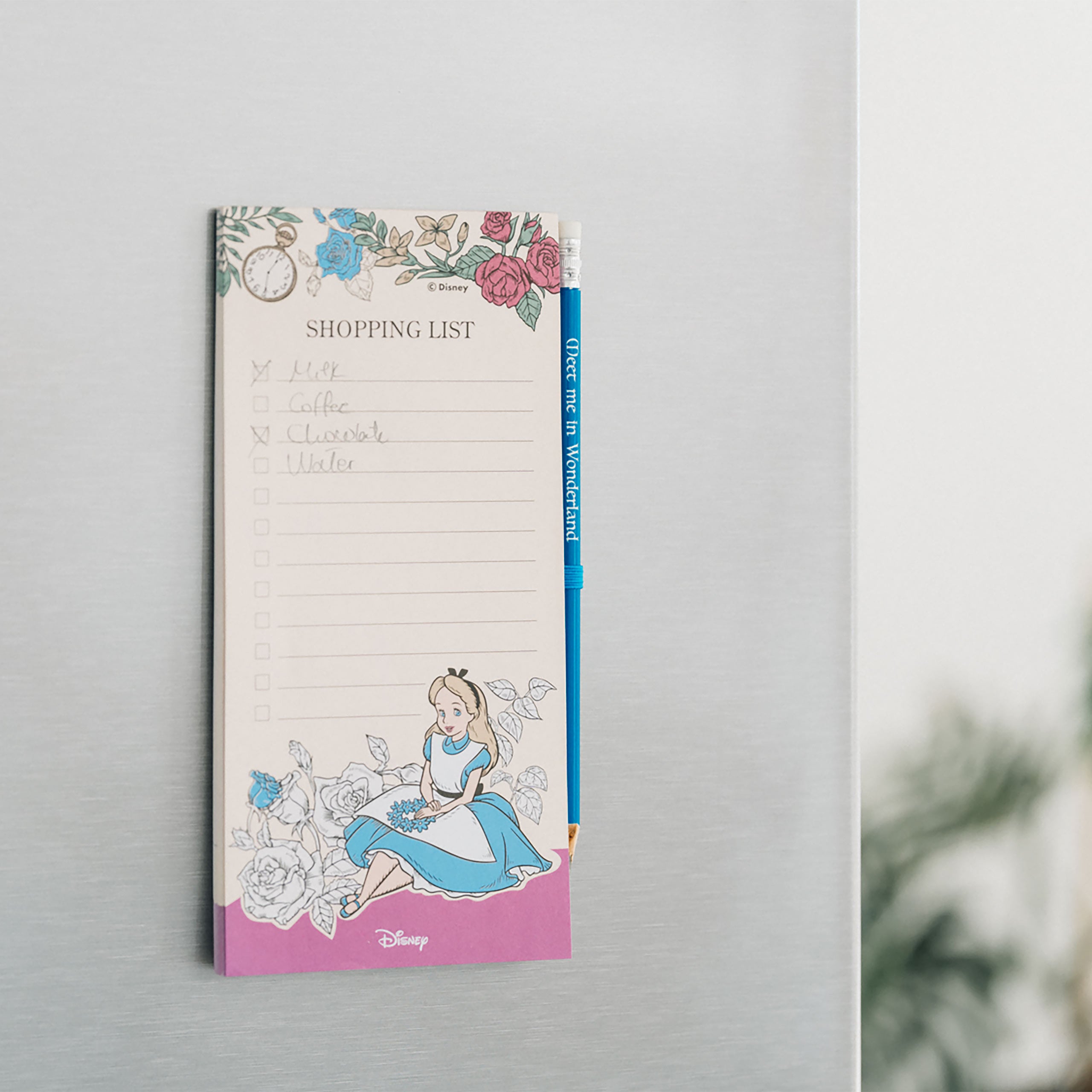 Product image Alice in Wonderland - Magnetic Notepad with Pencil