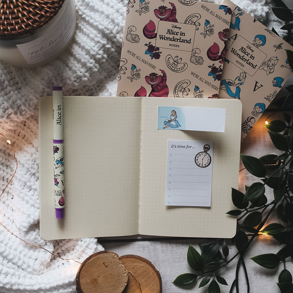 Productafbeelding Alice in Wonderland - Set van 3 Notitieboeken