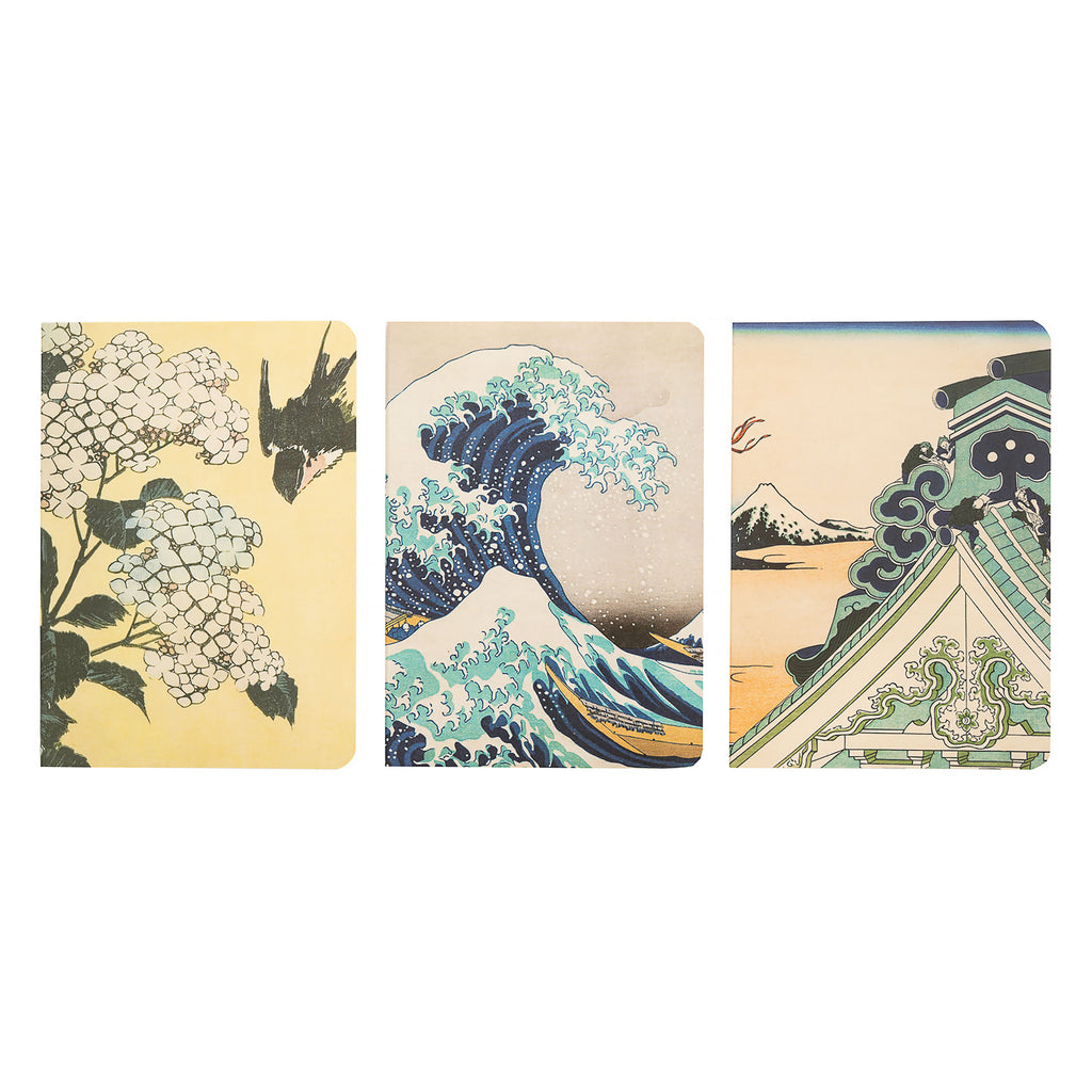 Productafbeelding De Grote Golf van Kanagawa - Katsushika Hokusai Notitieboeken Set van 3