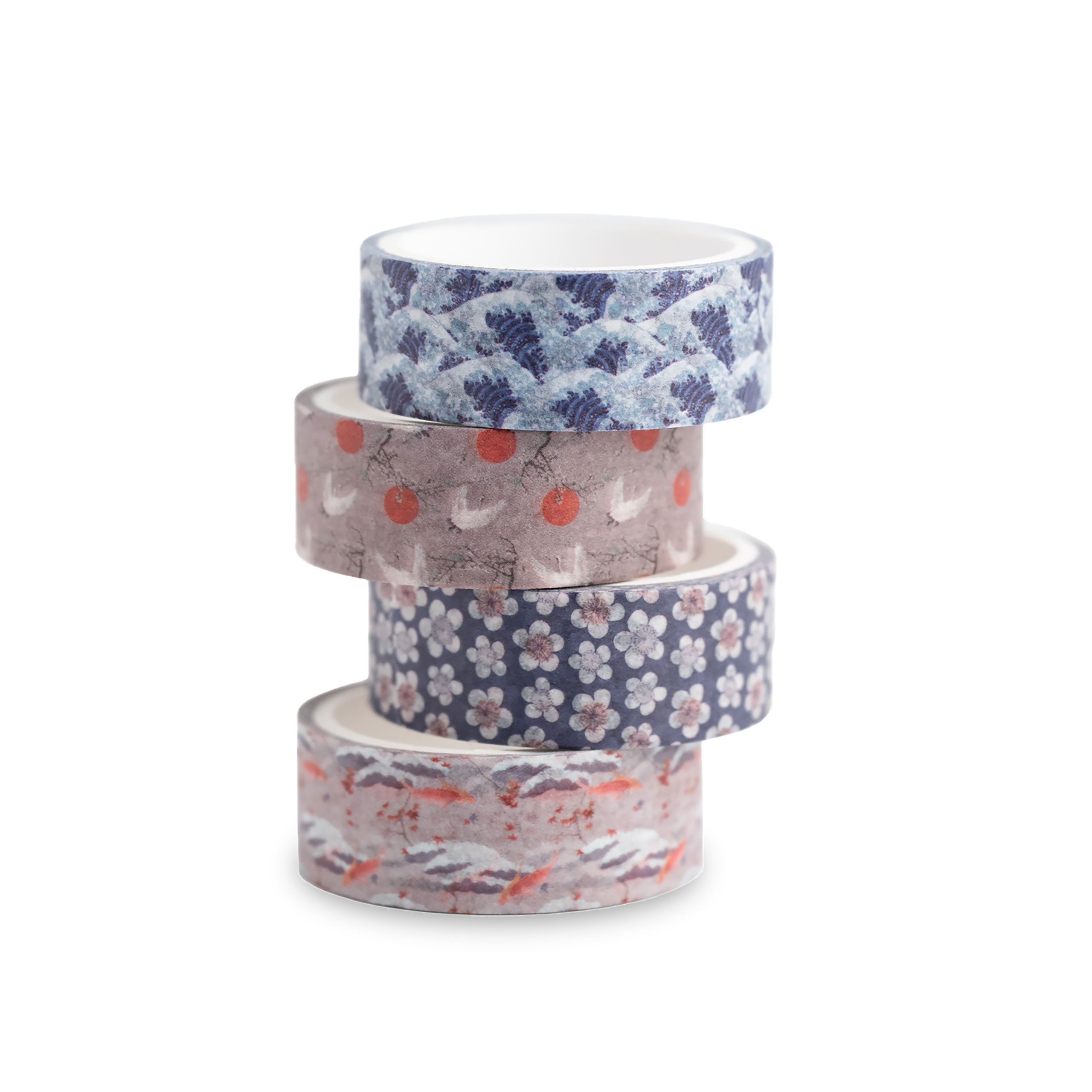 Productafbeelding De Grote Golf van Kanagawa - Katsushika Hokusai Washi Tapes 4-delige Set