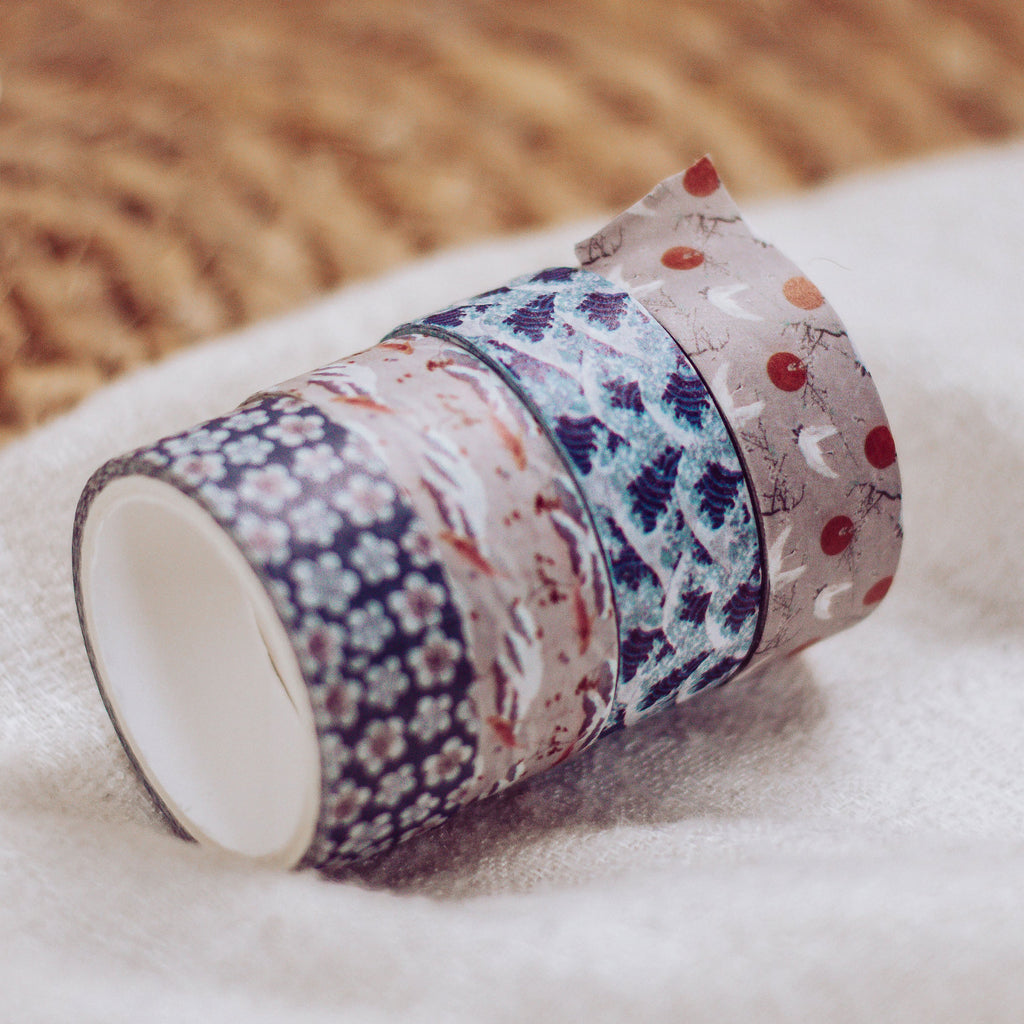 Productafbeelding De Grote Golf van Kanagawa - Katsushika Hokusai Washi Tapes 4-delige Set