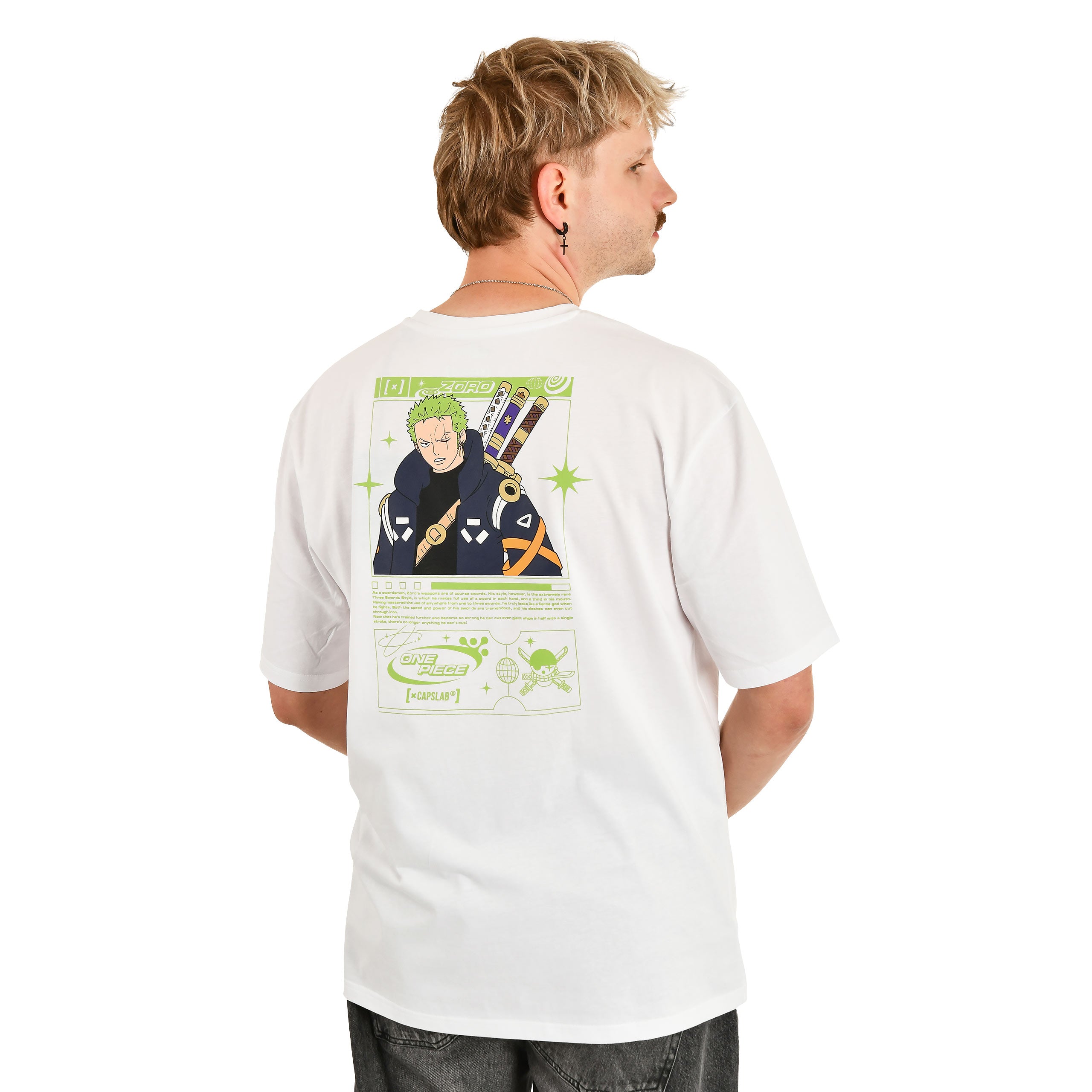 Productafbeelding One Piece - Zoro Capslab Oversize T-shirt wit