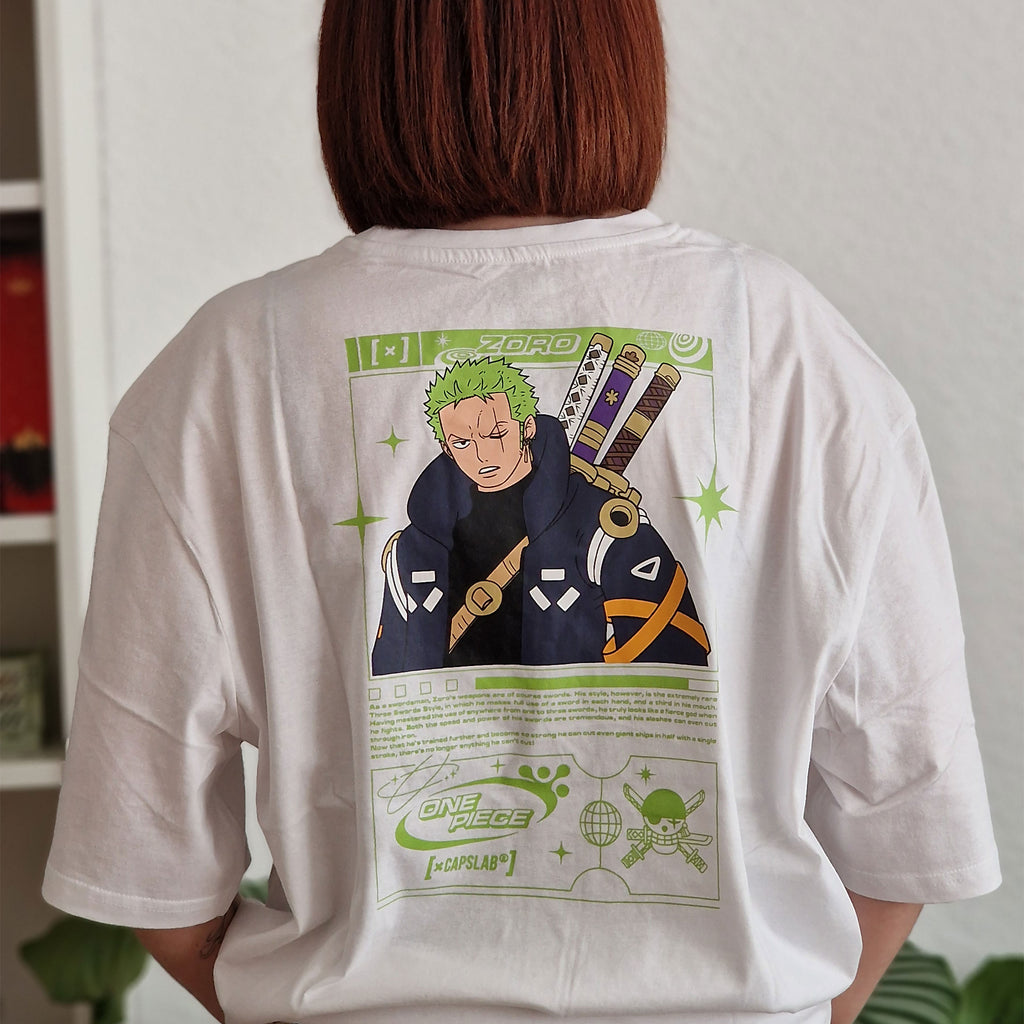Productafbeelding One Piece - Zoro Capslab Oversize T-shirt wit