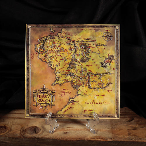 Productafbeelding In de Ban van de Ring - Kaart van Midden-aarde Replica Beperkte Oplage
