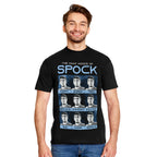 Productafbeelding Star Trek - Many Mood of Spock T-shirt zwart