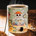 Productafbeelding One Piece - South Blue Map Warmte-effect Mok