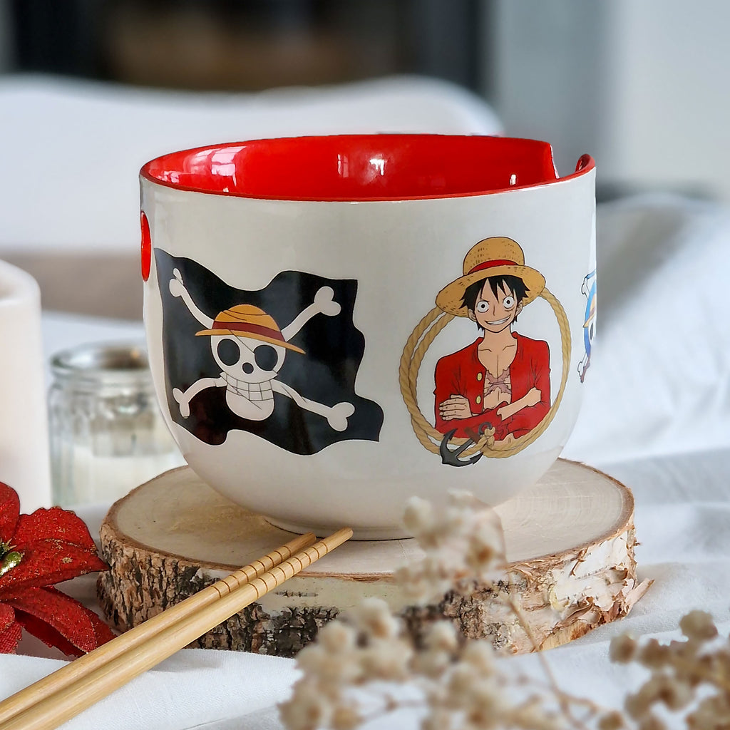 Productafbeelding One Piece - Monkey D. Luffy Ramenkom met Eetstokjes
