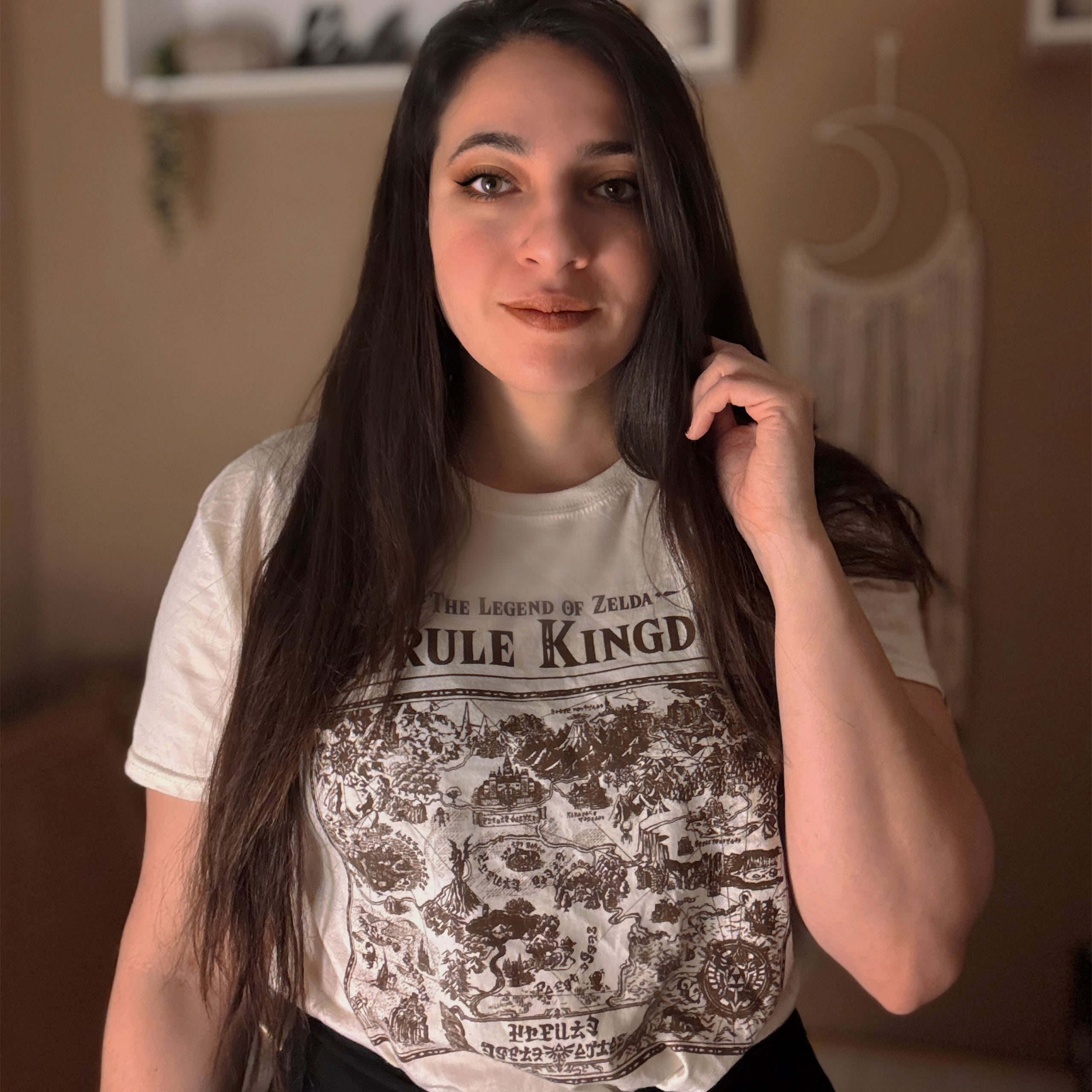 Productafbeelding Zelda - Map of Hyrule T-Shirt beige