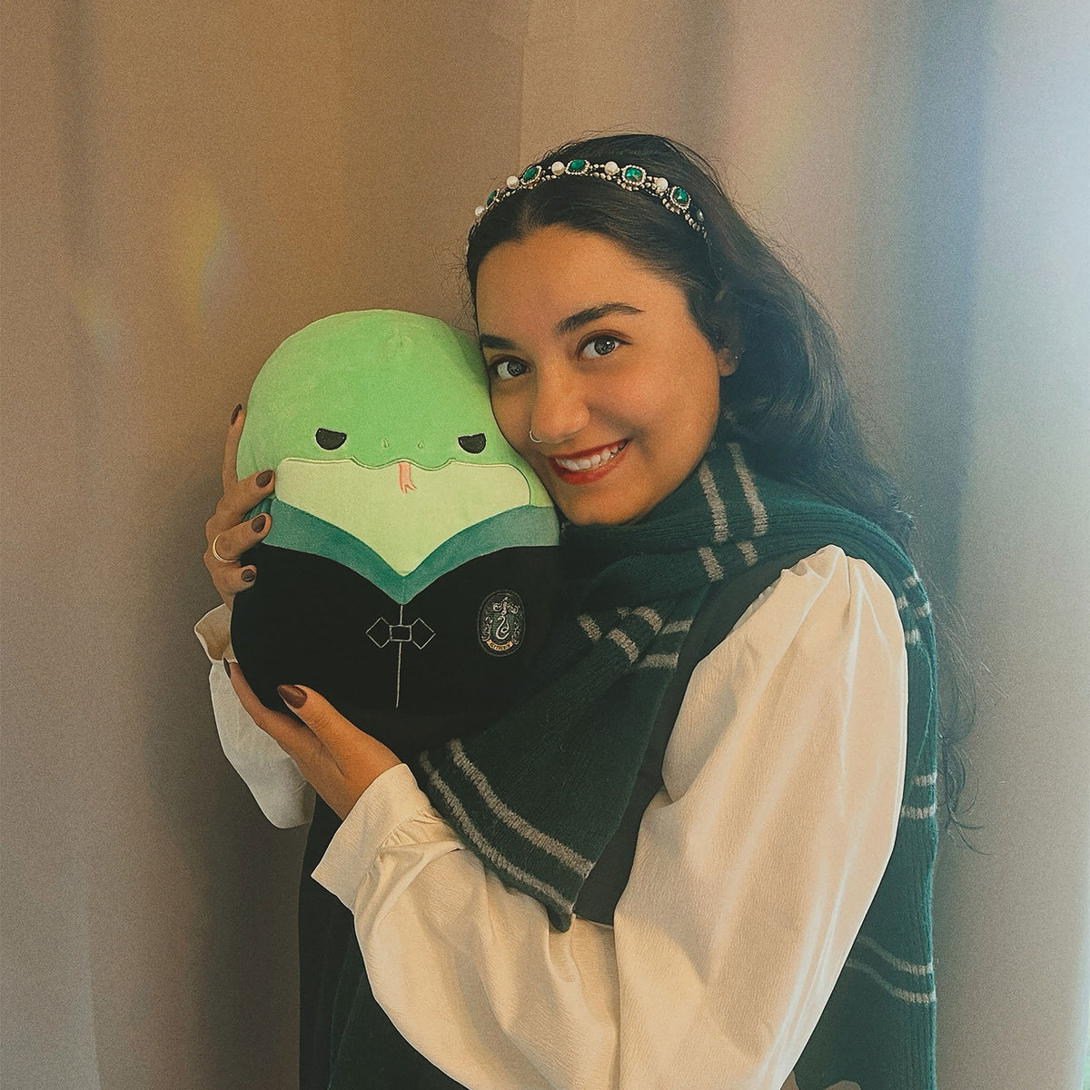 Productafbeelding Harry Potter - Zwadderich Slang in Gewaad Squishmallows Pluchefiguur