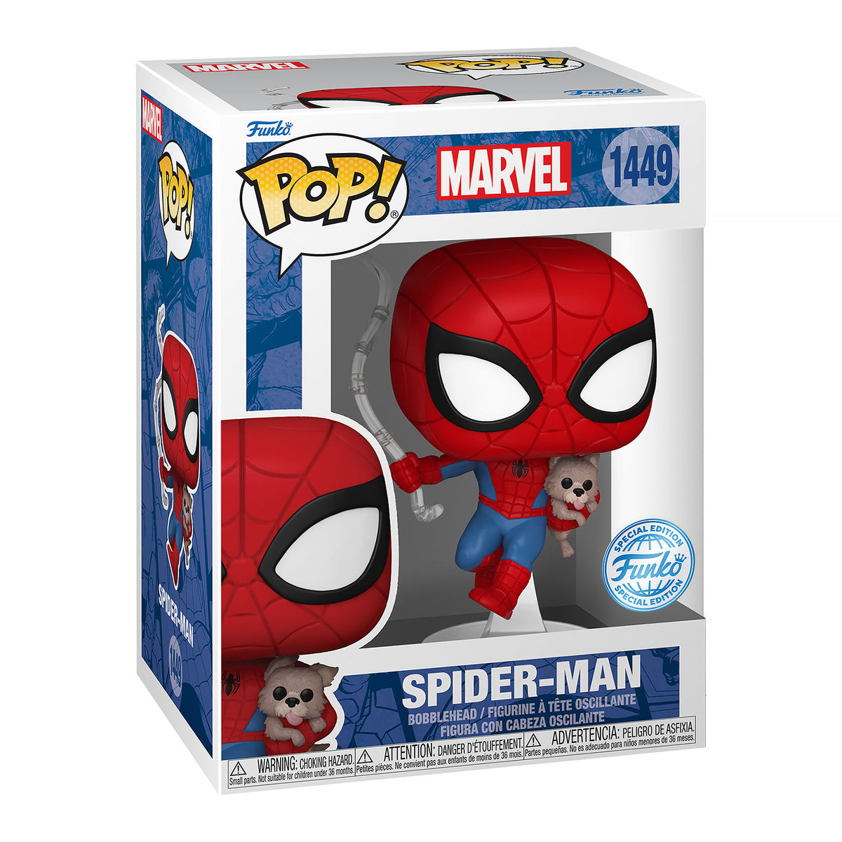 Productafbeelding Spider-Man - Spider met Sandwich de Hond Marvel Funko Pop Wobbelhoofd-Figuur