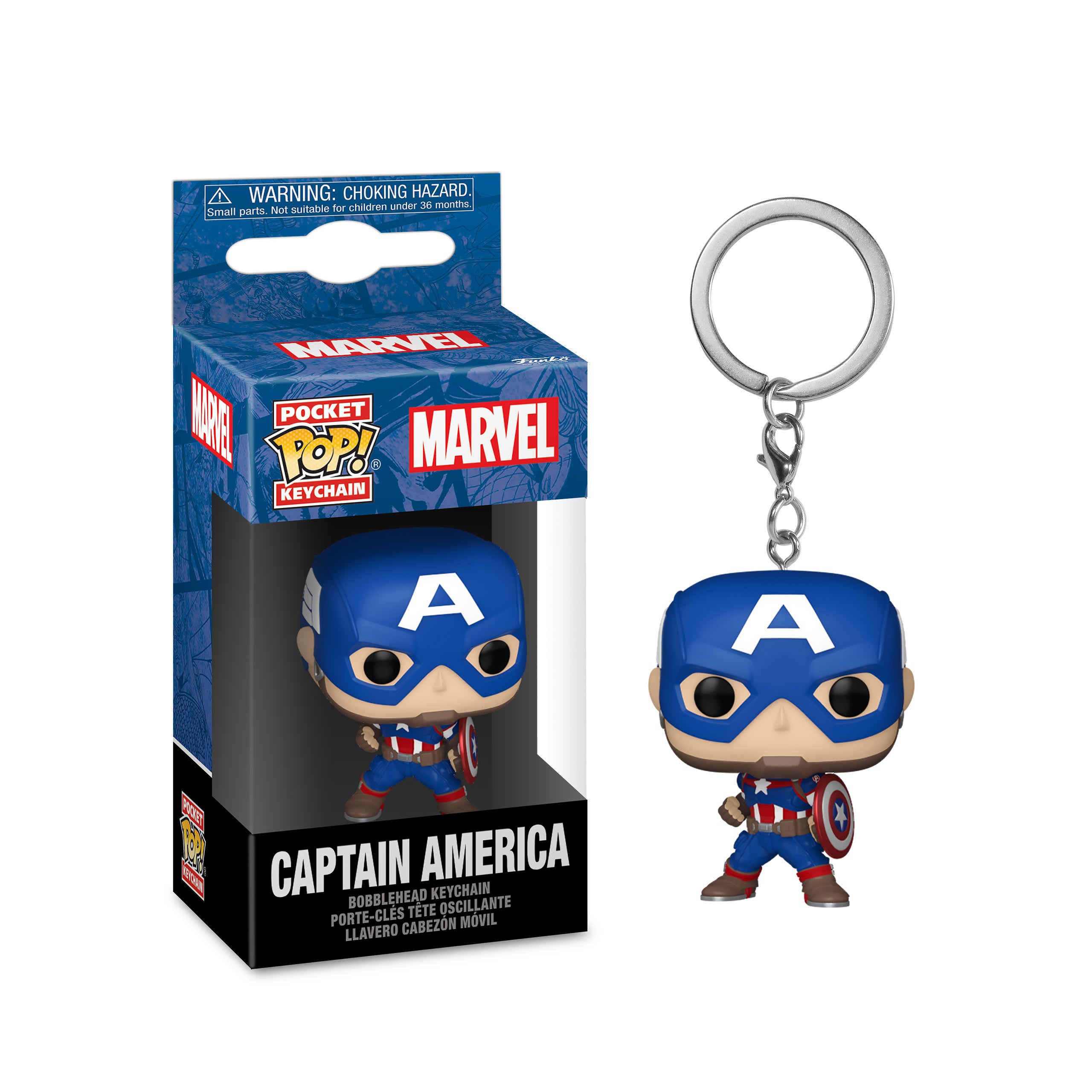 Productafbeelding Captain America - Marvel New Classics Funko Pop Sleutelhanger