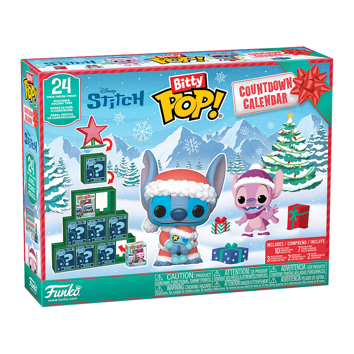 Productafbeelding Stitch Holiday Bitty Pop Funko Adventskalender - Lilo & Stitch