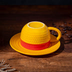 Productafbeelding Luffy Strohoed Mok met Schoteltje - One Piece