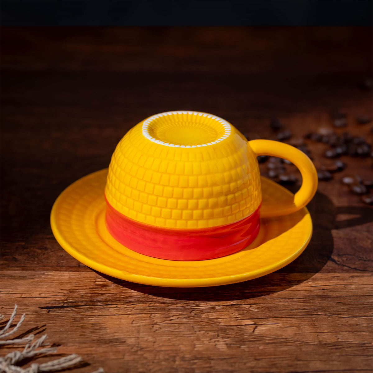 Productafbeelding Luffy Strohoed Mok met Schoteltje - One Piece