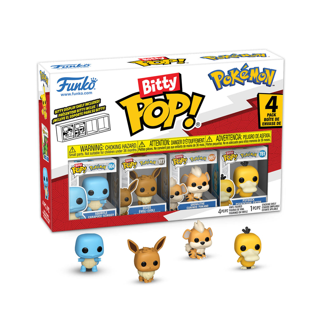 Productafbeelding Pokemon - Squirtle en Vrienden Funko Bitty Pop 4-figuren Set Serie 4