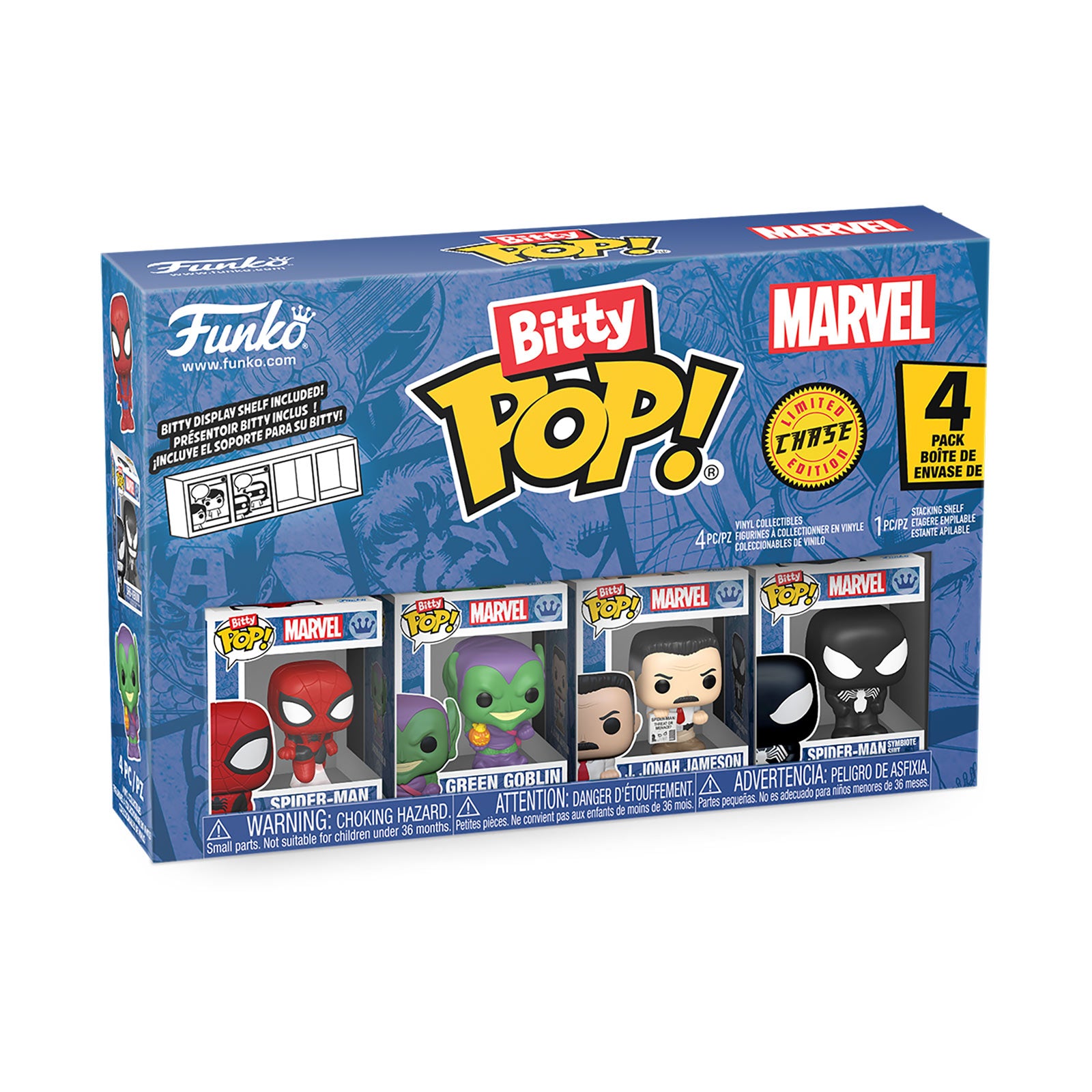 Productafbeelding Marvel - Spider-Man Funko Bitty Pop 4-Pack Figuren Set Serie 1