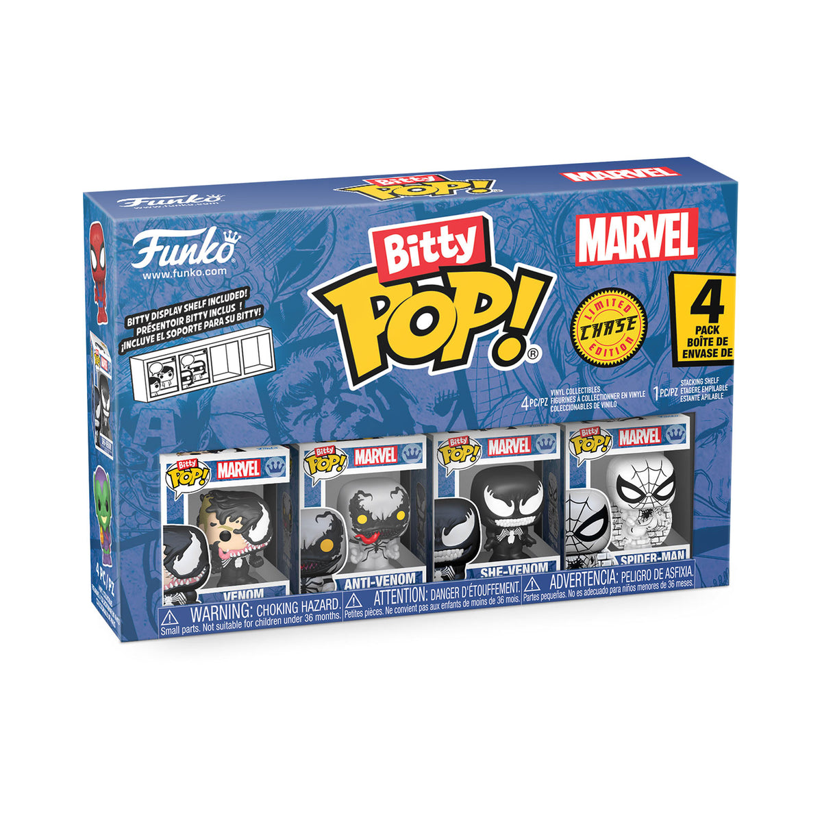 Productafbeelding Marvel - Spider-Man Funko Bitty Pop 4-figuren Set Serie 3