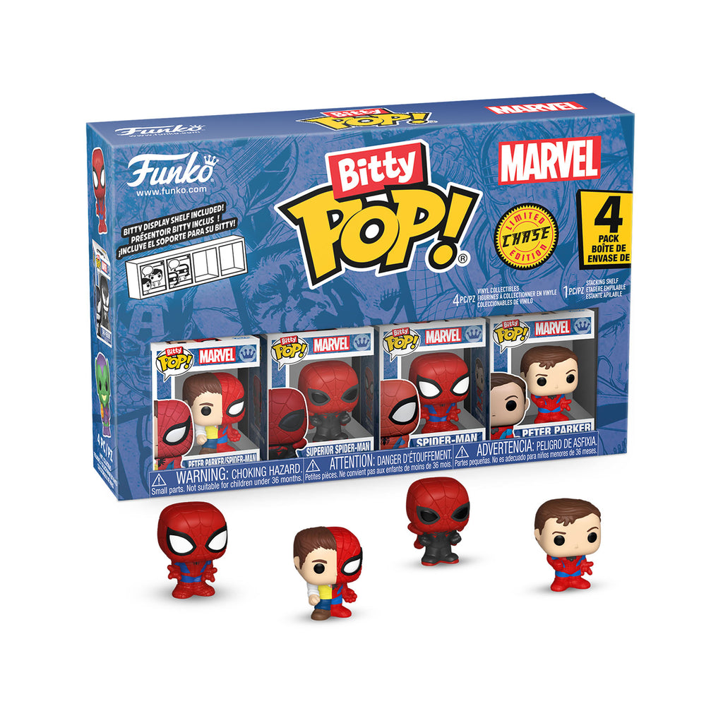 Productafbeelding Marvel - Spider-Man Funko Bitty Pop 4-Pack Figuren Set Serie 4