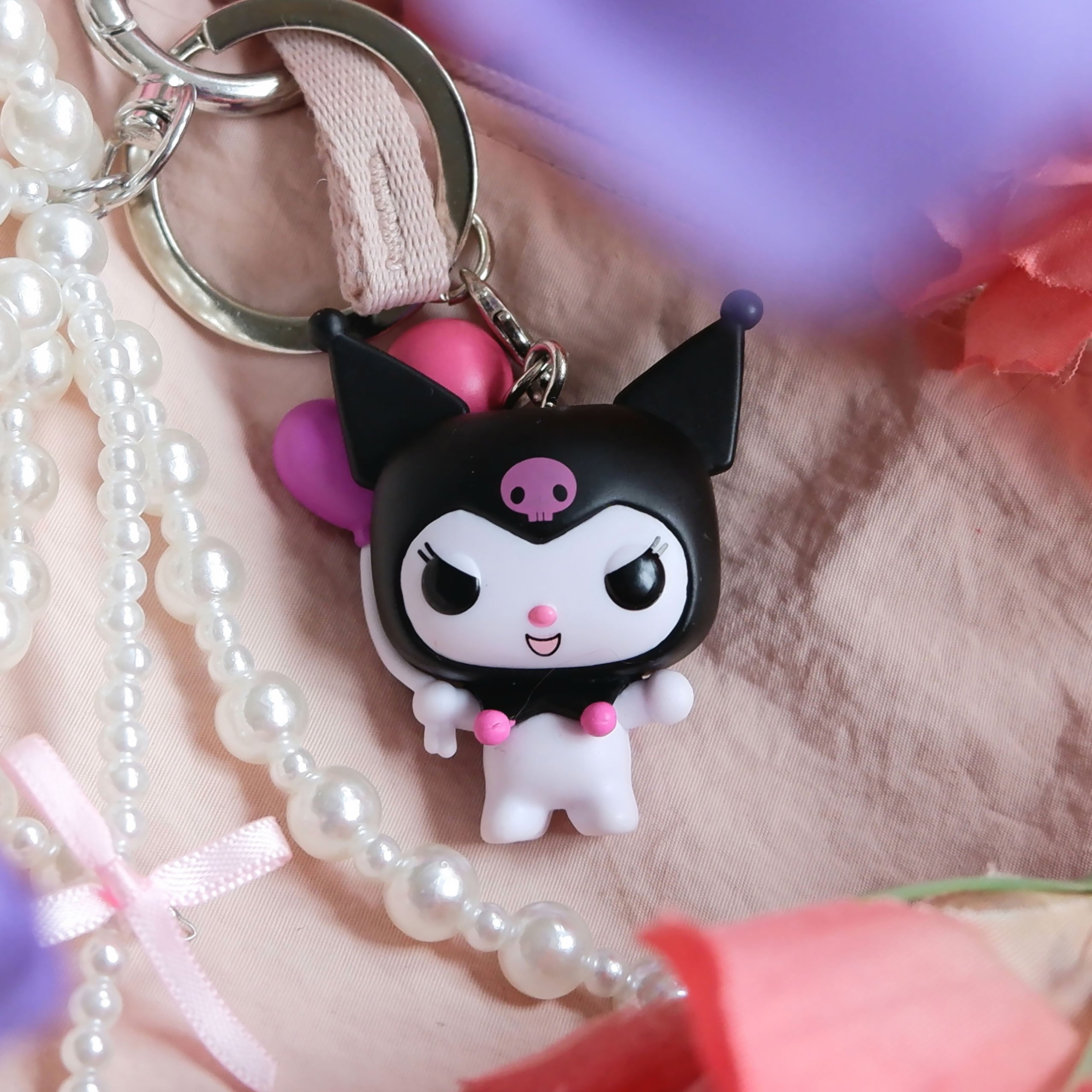 Productafbeelding Sanrio - Kuromi met Ballonnen Funko Pop Sleutelhanger