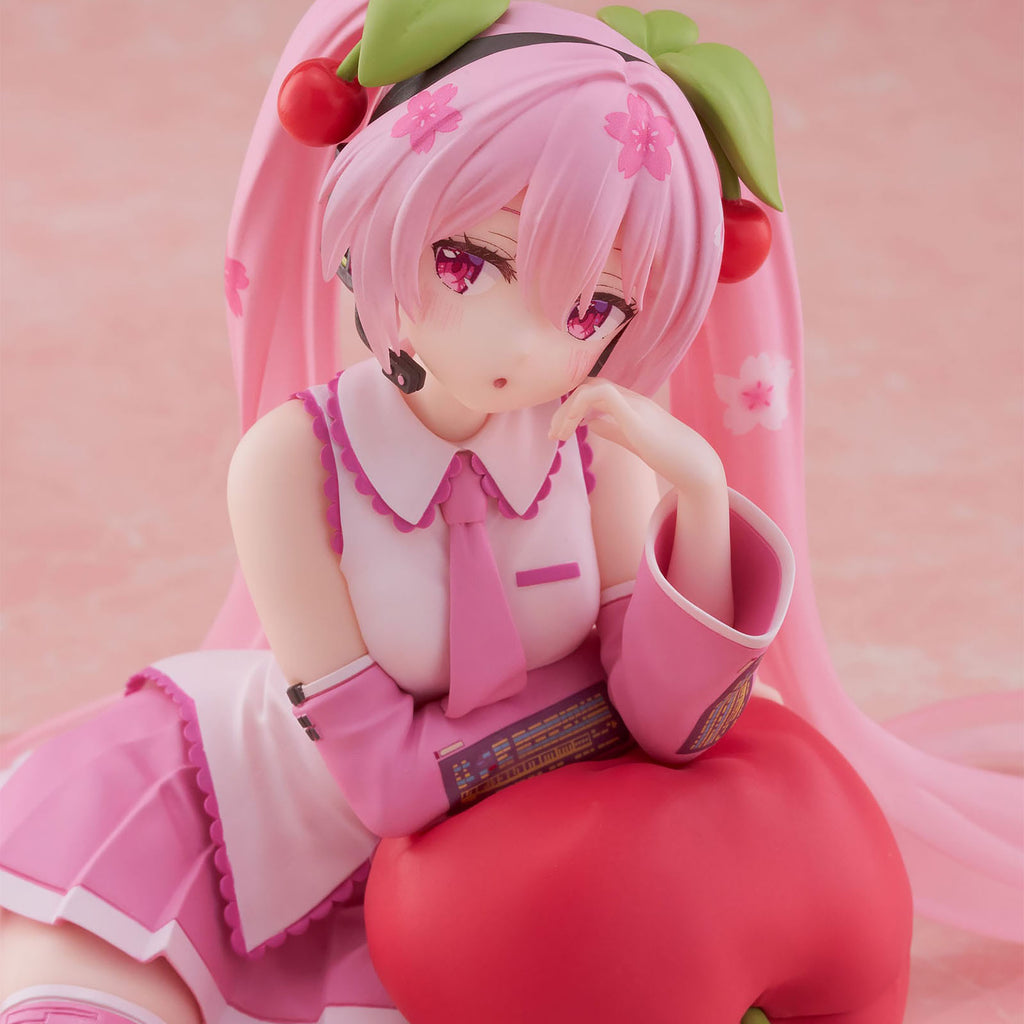 Productafbeelding Hatsune Miku - Sakura Miku Desktop Cute Figuur Cherry Cushion Versie