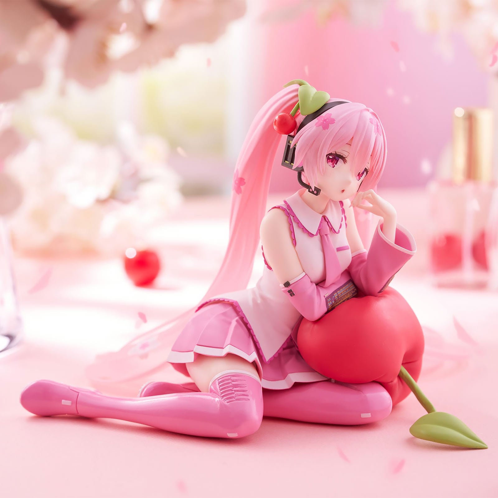 Productafbeelding Hatsune Miku - Sakura Miku Desktop Cute Figuur Cherry Cushion Versie