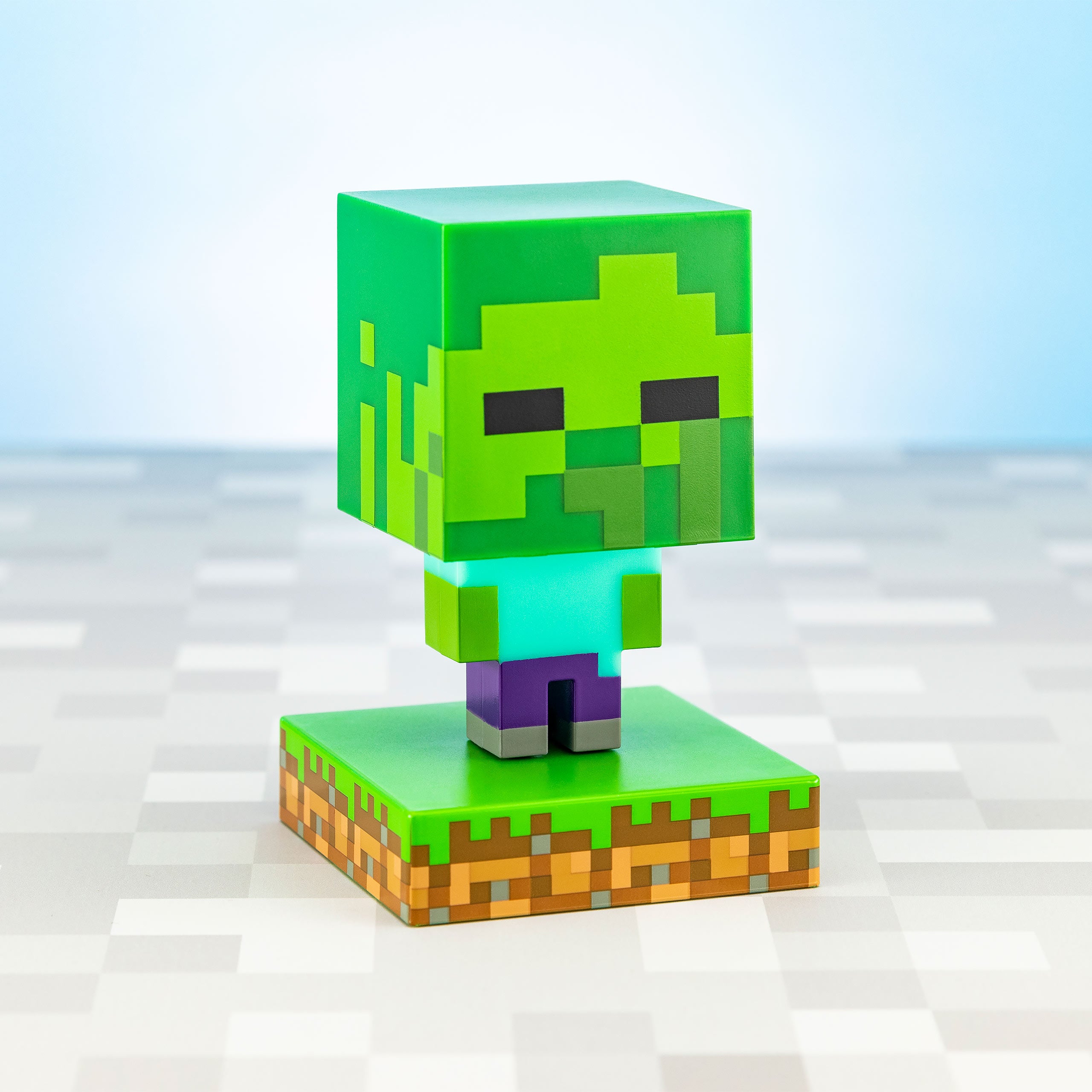 Productafbeelding Minecraft - Zombie Icons 3D Tafellamp