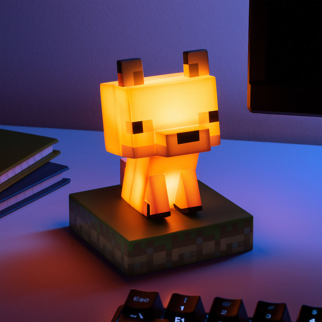 Productafbeelding Minecraft - Fox Icons 3D Tafellamp