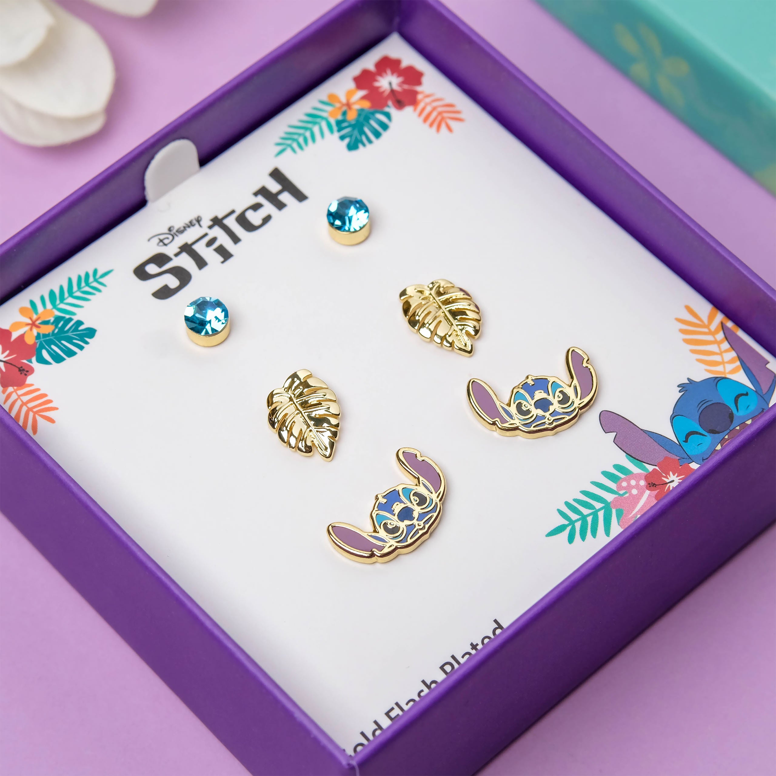 Productafbeelding Stitch Oorbellen 3-delige Cadeauset - Lilo & Stitch