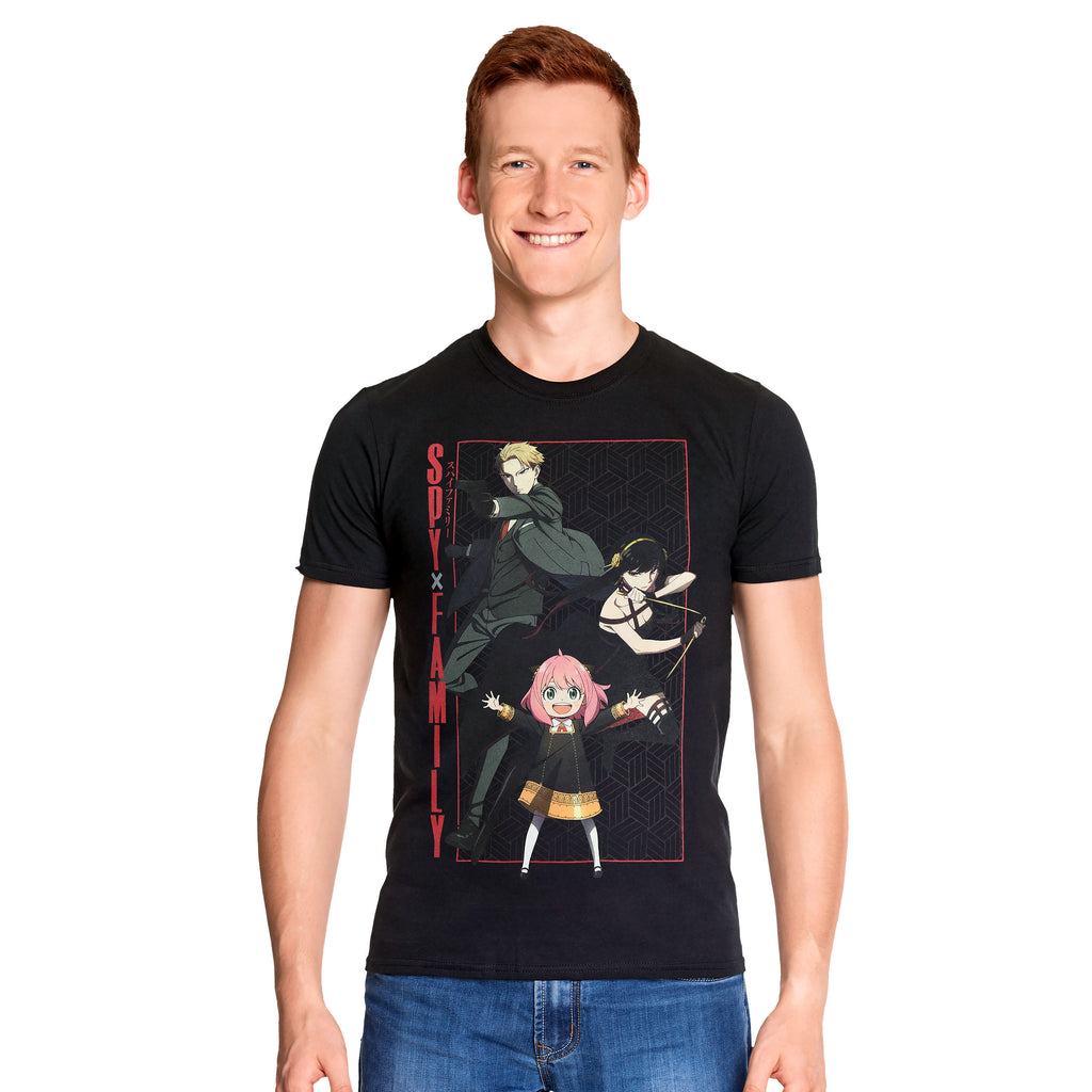 Productafbeelding Spy x Family - In To Action T-shirt zwart