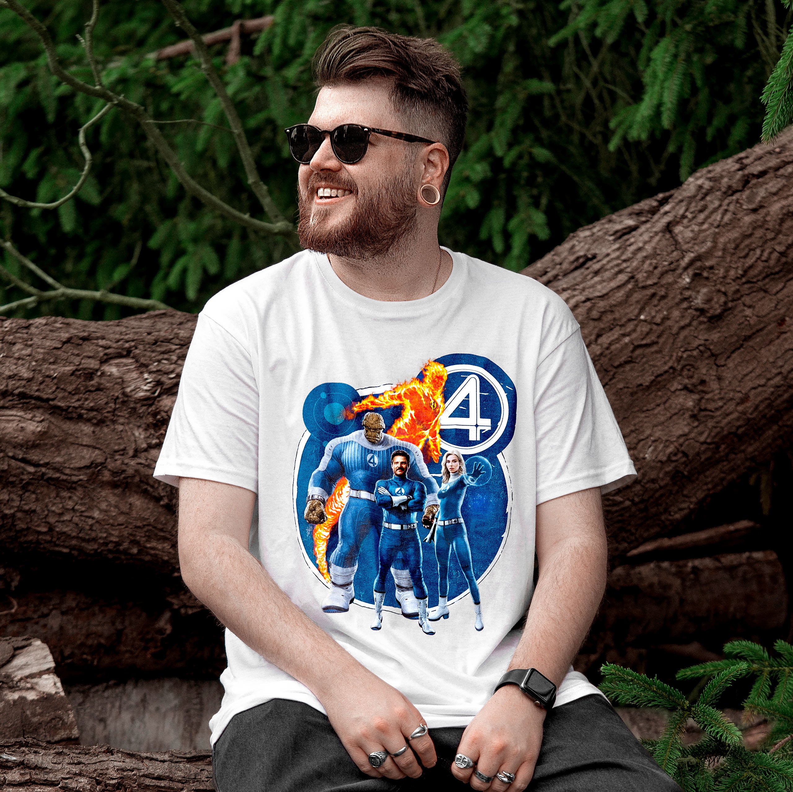 Productafbeelding Fantastic Four - Groep T-Shirt wit