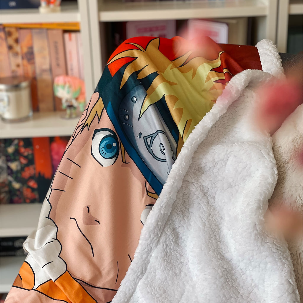 Productafbeelding Naruto Shippuden - Pluchen deken met teddystof