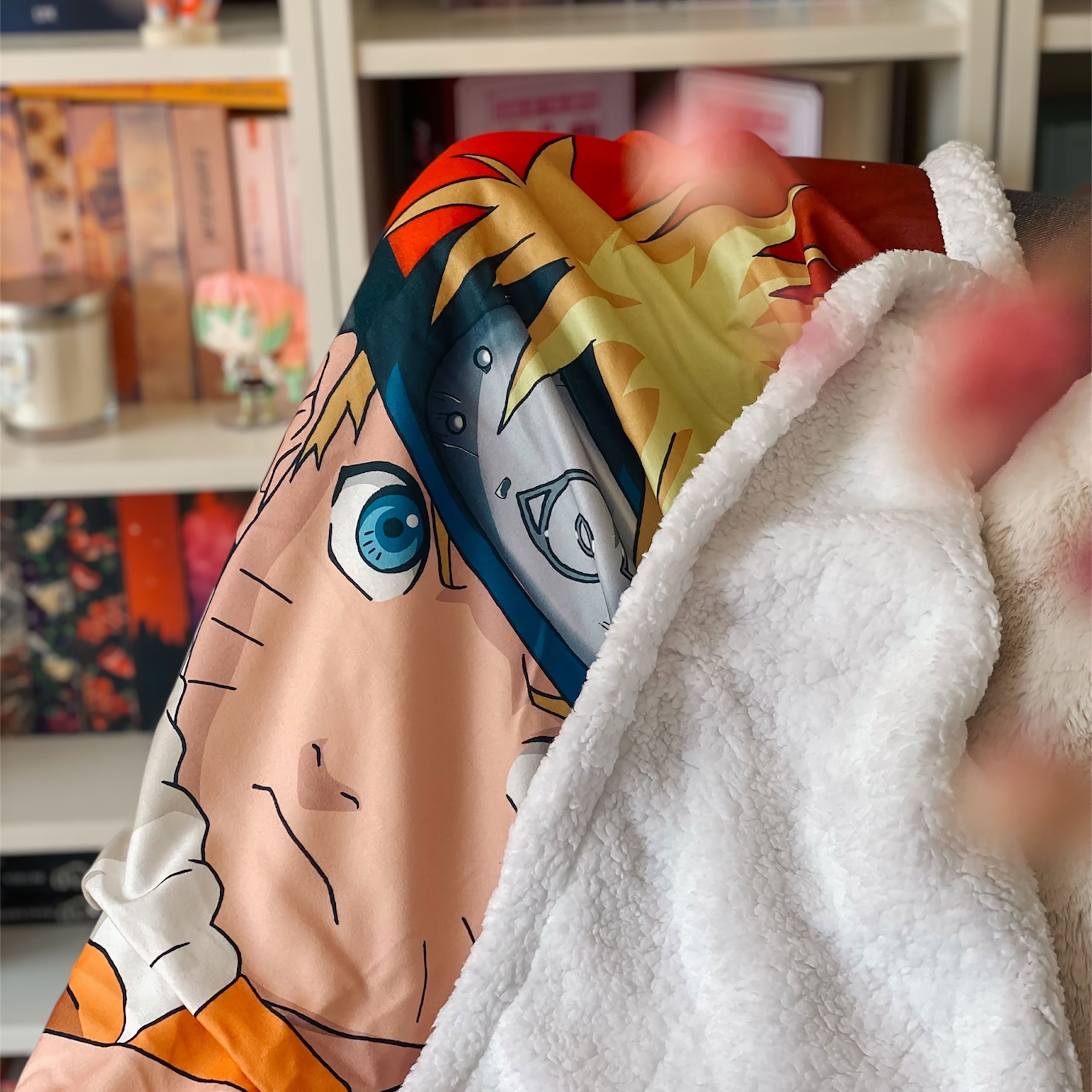 Productafbeelding Naruto Shippuden - Pluchen deken met teddystof