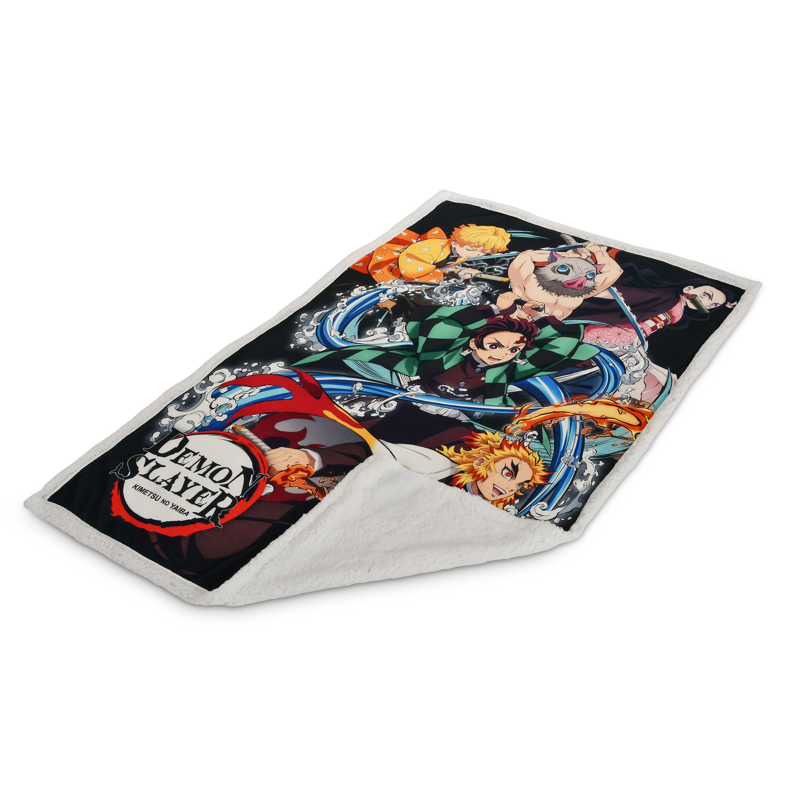 Productafbeelding Demon Slayer - Crew Pluizige Deken met Teddyfleece