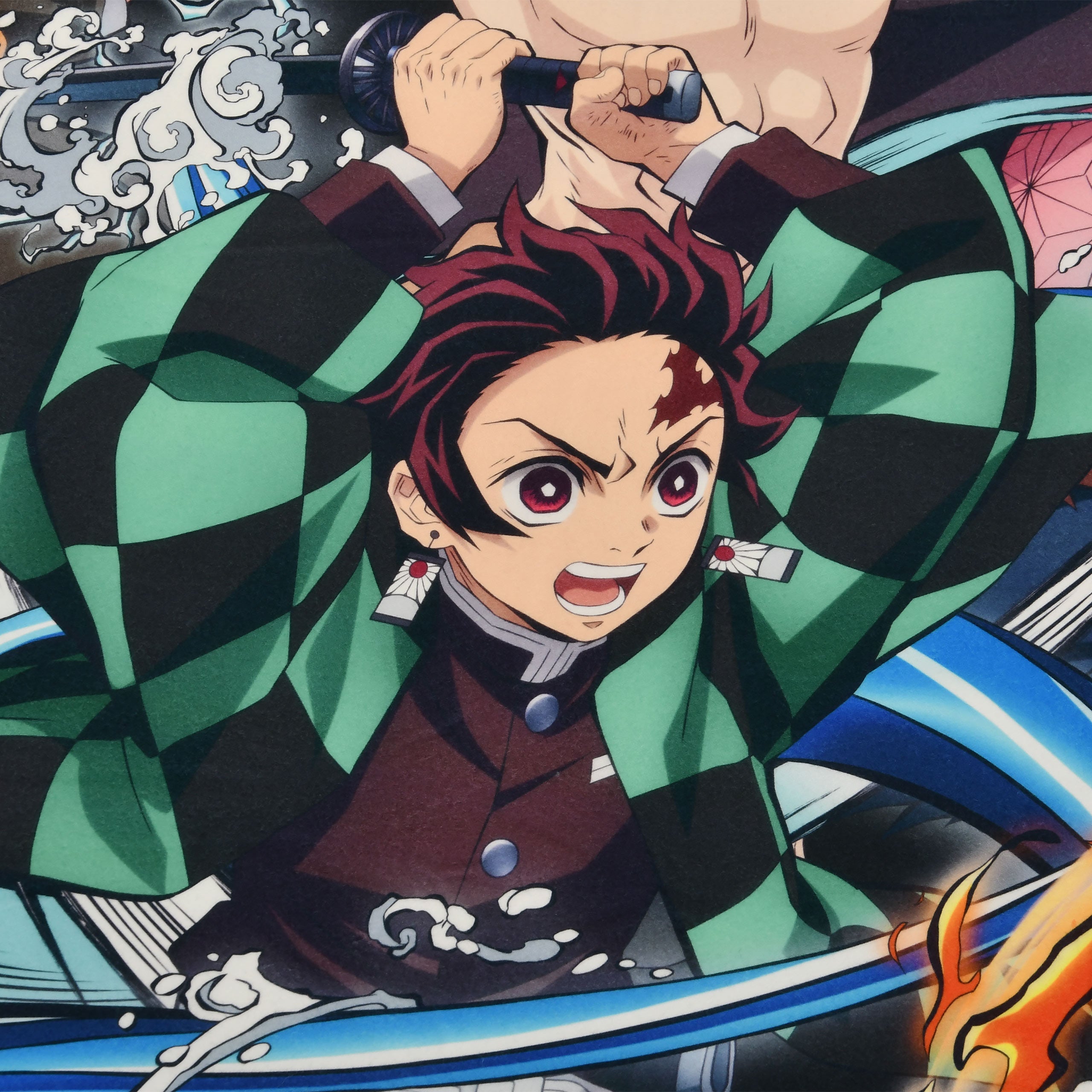 Productafbeelding Demon Slayer - Crew Pluizige Deken met Teddyfleece