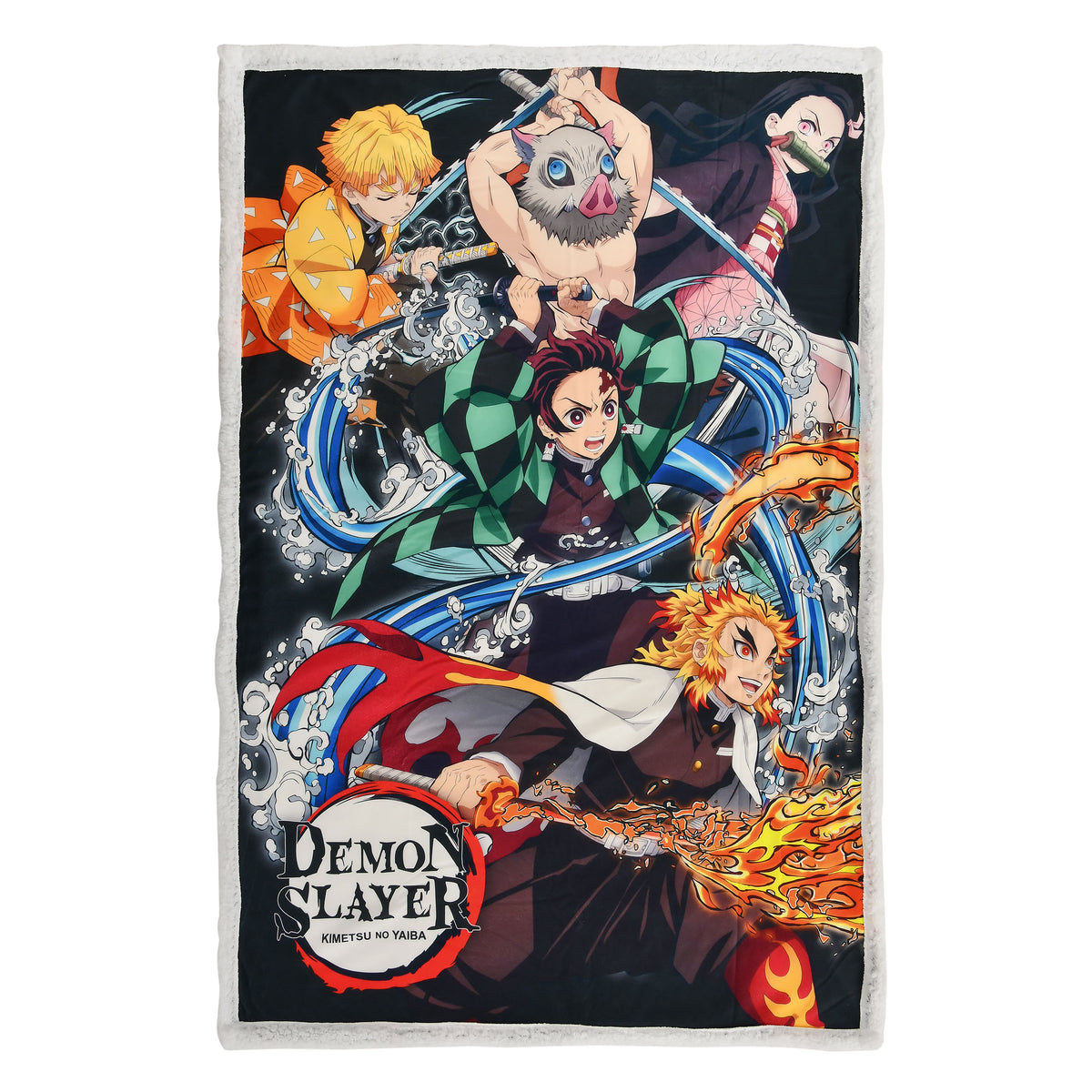 Productafbeelding Demon Slayer - Crew Pluizige Deken met Teddyfleece