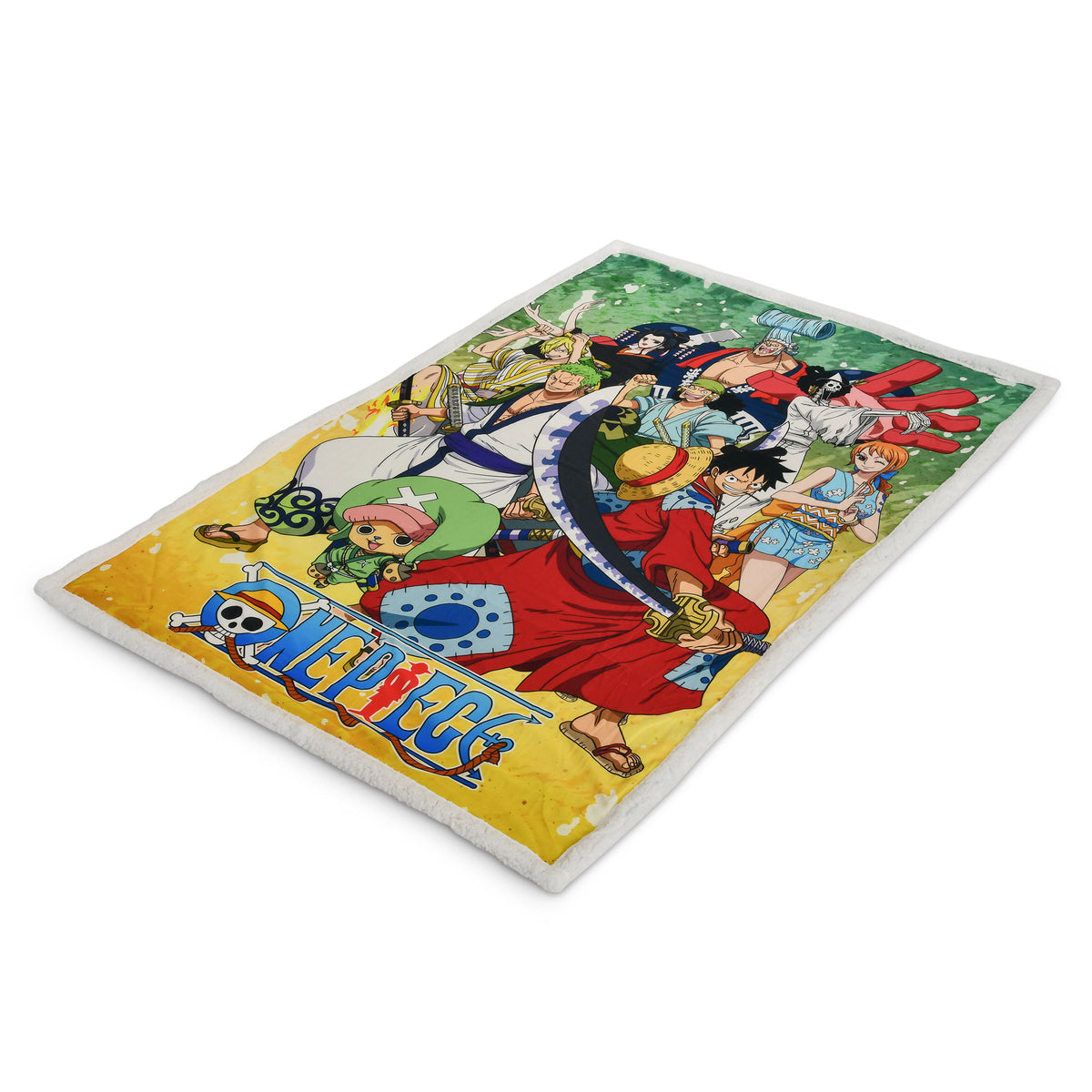 Productafbeelding One Piece - Groep Pluchen Deken met Teddyfleece