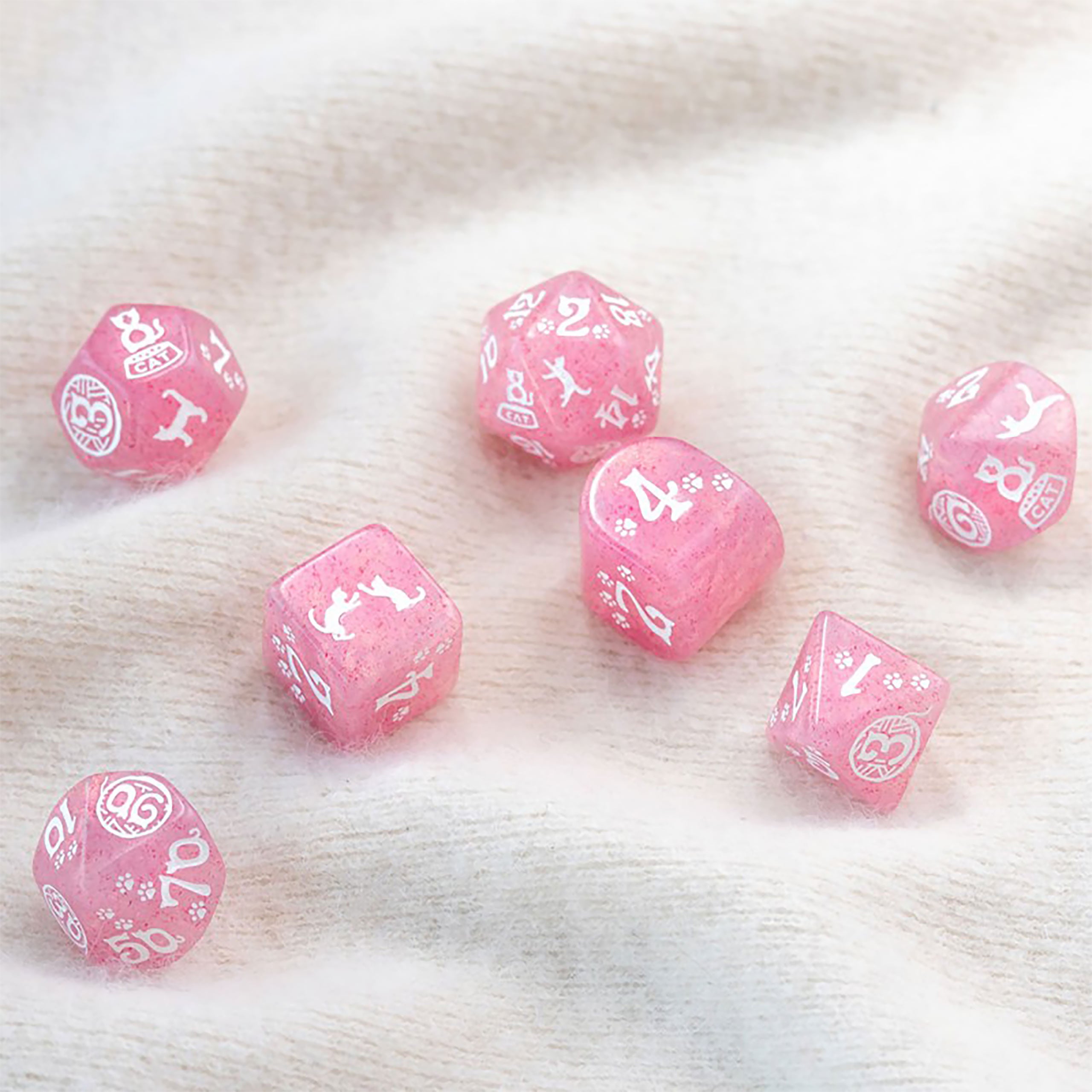 Productafbeelding Cats - Daisy Glitter RPG Dobbelset 7-delig