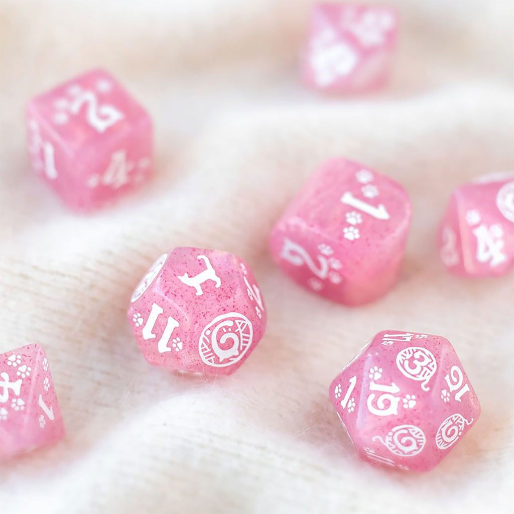 Productafbeelding Cats - Daisy Glitter RPG Dobbelset 7-delig