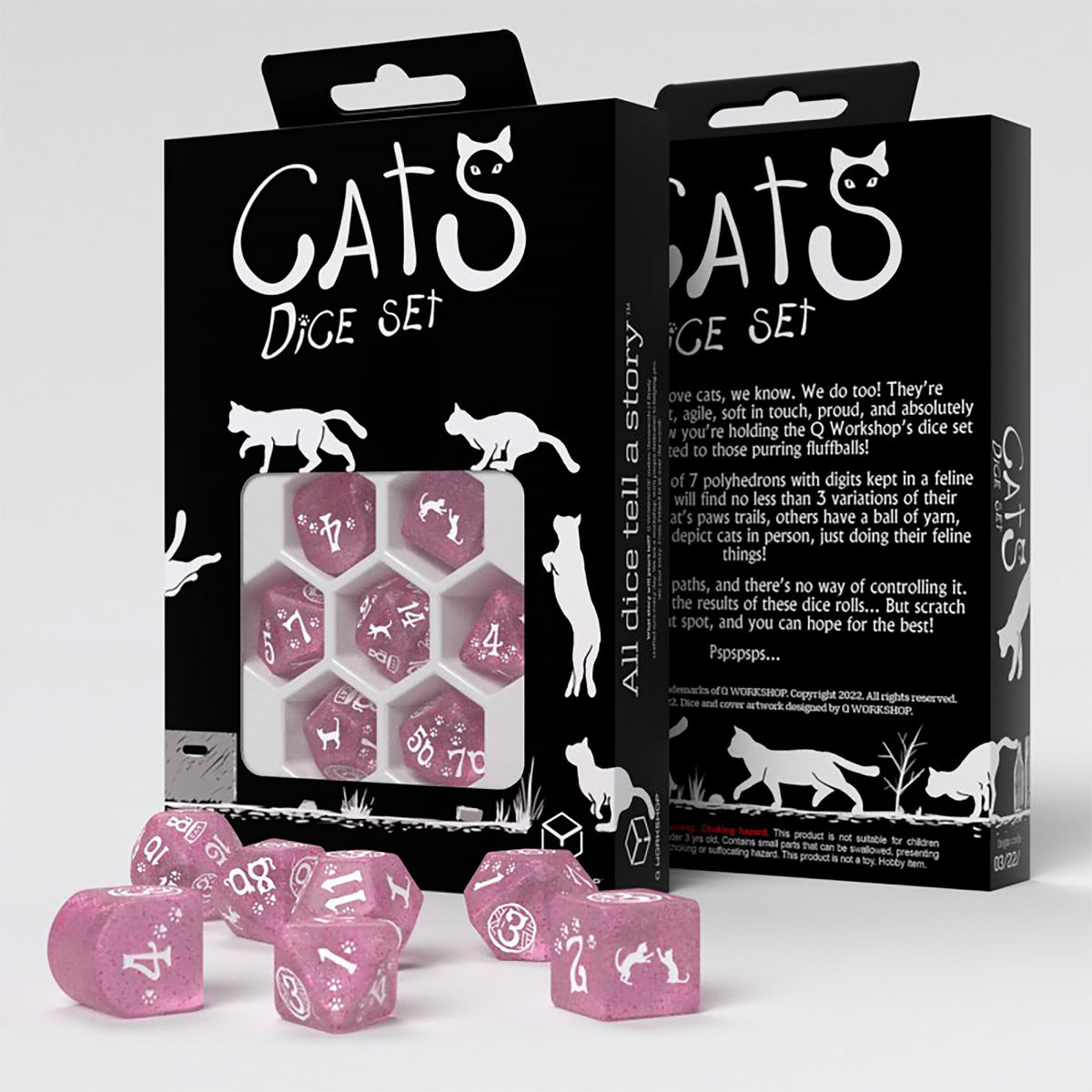 Productafbeelding Cats - Daisy Glitter RPG Dobbelset 7-delig